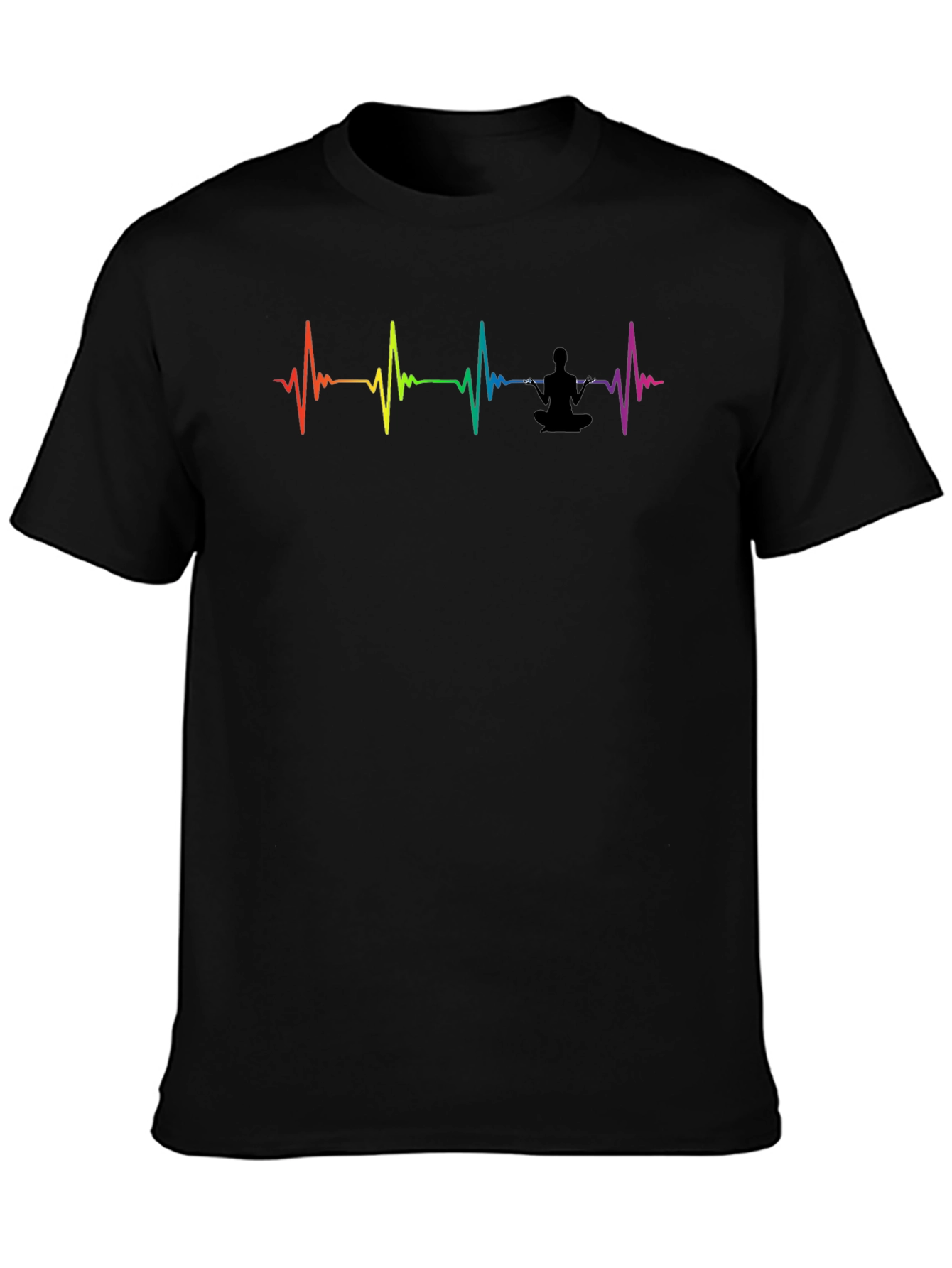 Rainbow Heartbeat Yoga T-Shirt