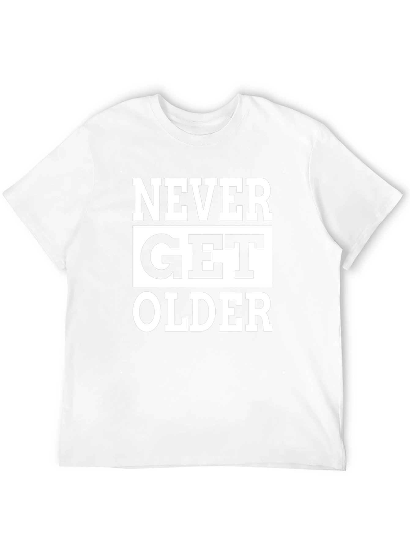 Never Get Older Graphic Tee - Black