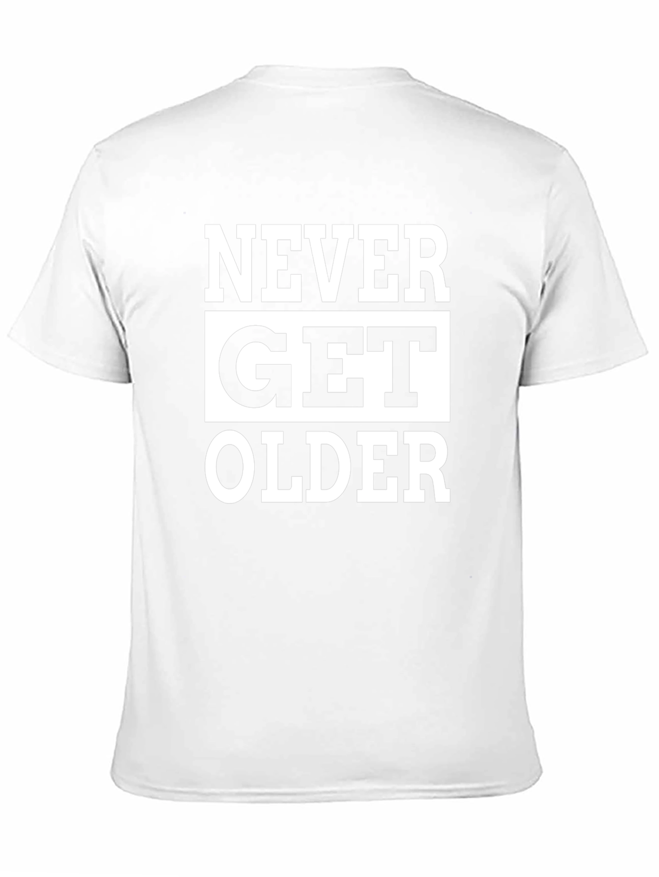 Never Get Older Graphic Tee - Black