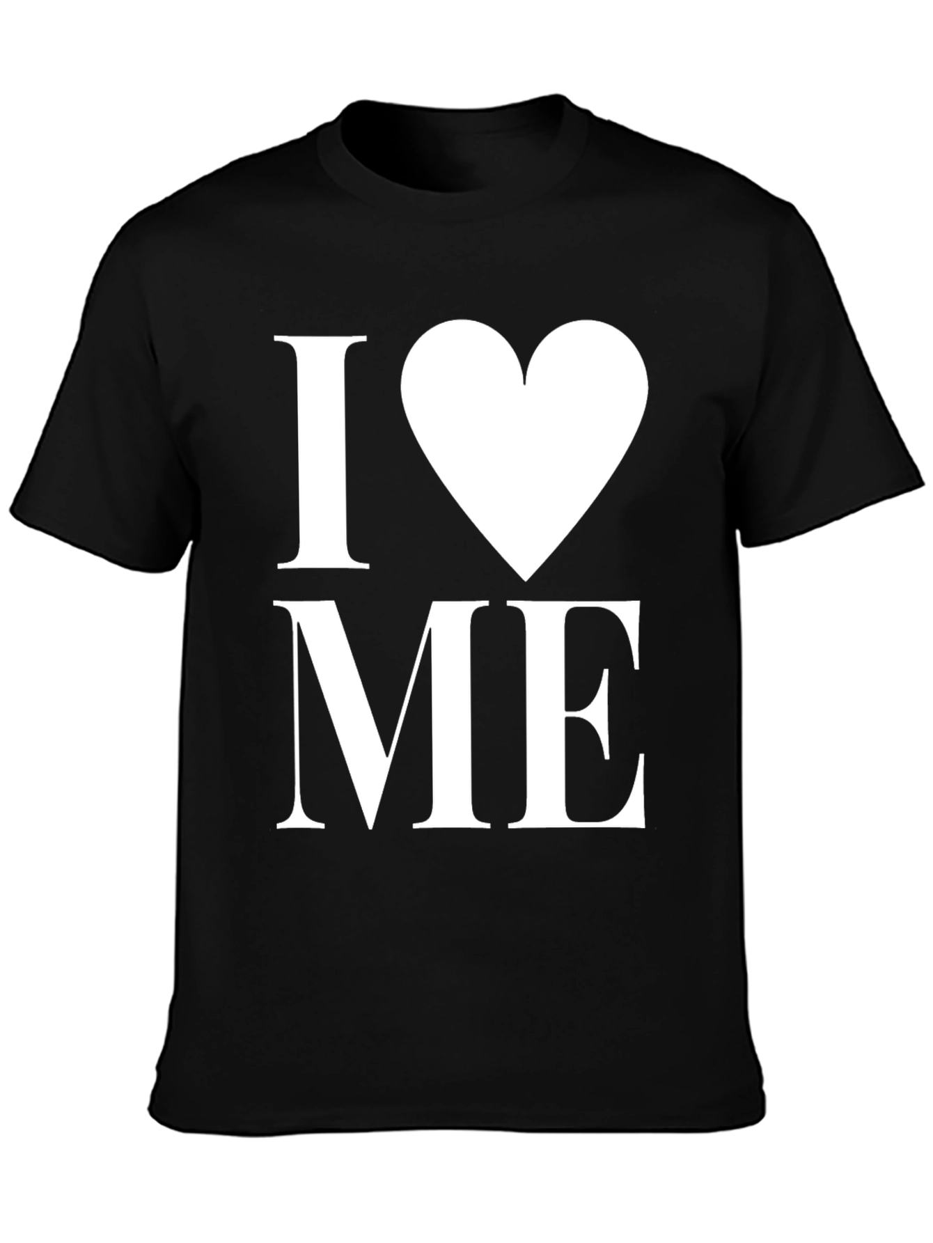 I Heart Me Black Tee - Love Yourself T-Shirt