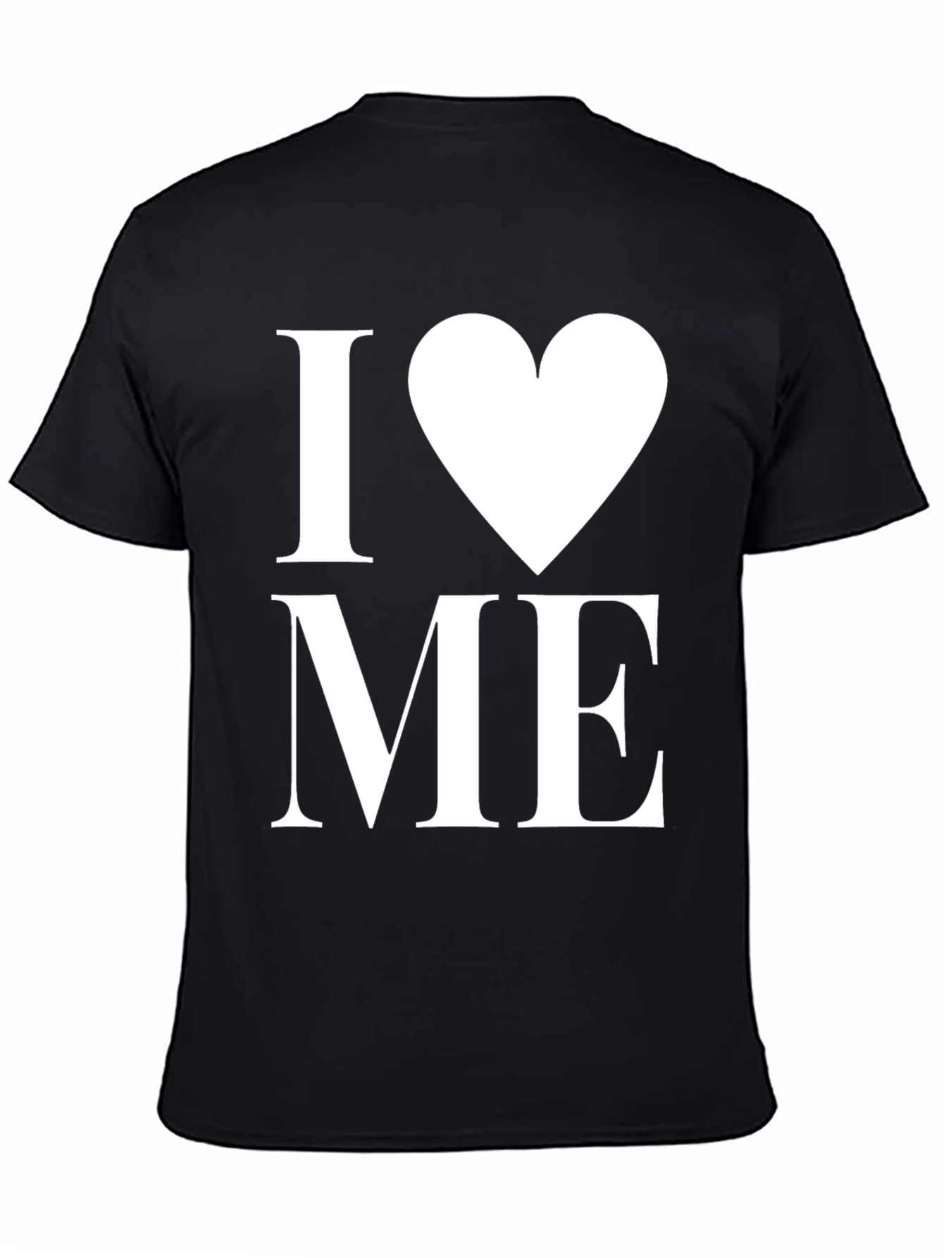 I Heart Me Black Tee - Love Yourself T-Shirt