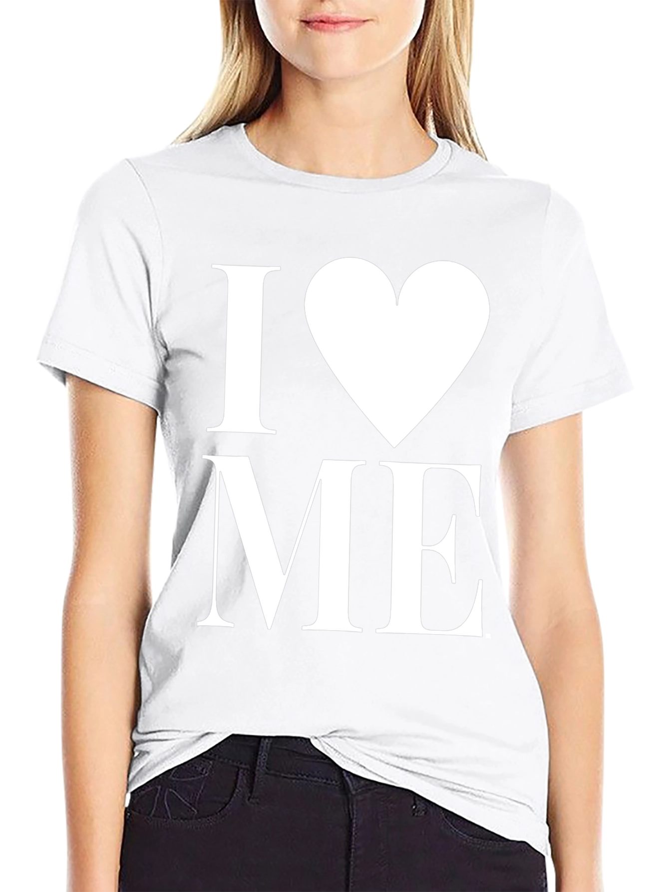 I Heart Me Black Tee - Love Yourself T-Shirt