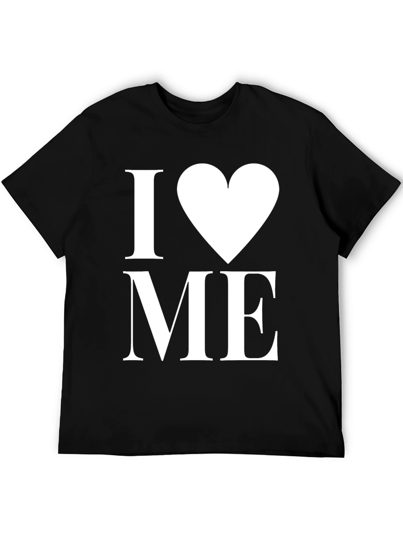 I Heart Me Black Tee - Love Yourself T-Shirt