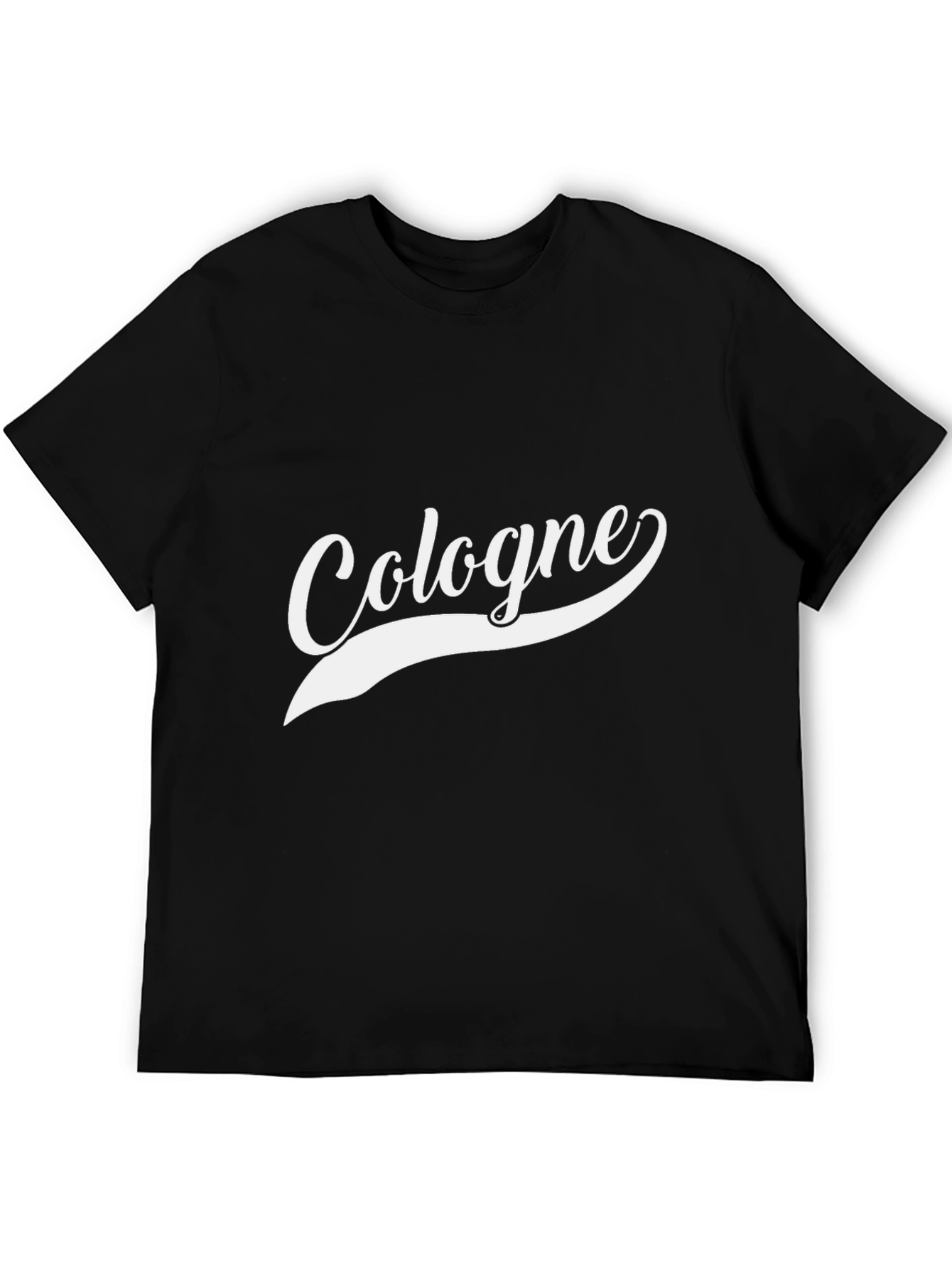Cologne Script Black T-Shirt