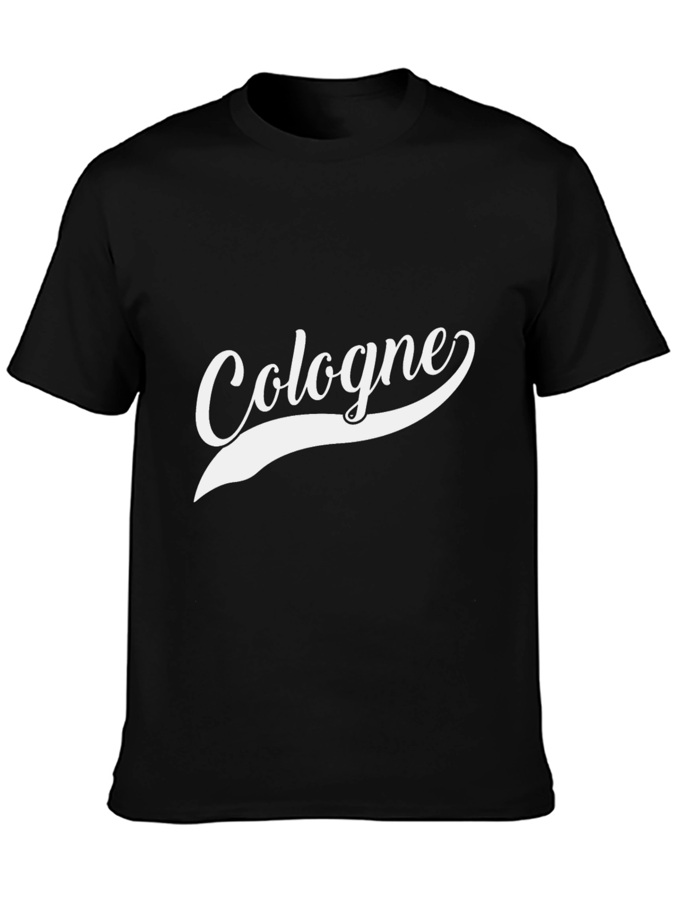 Cologne Script Black T-Shirt