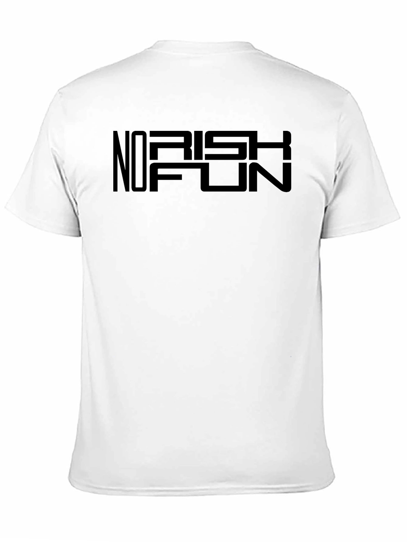 No Risk No Fun Black Graphic Tee