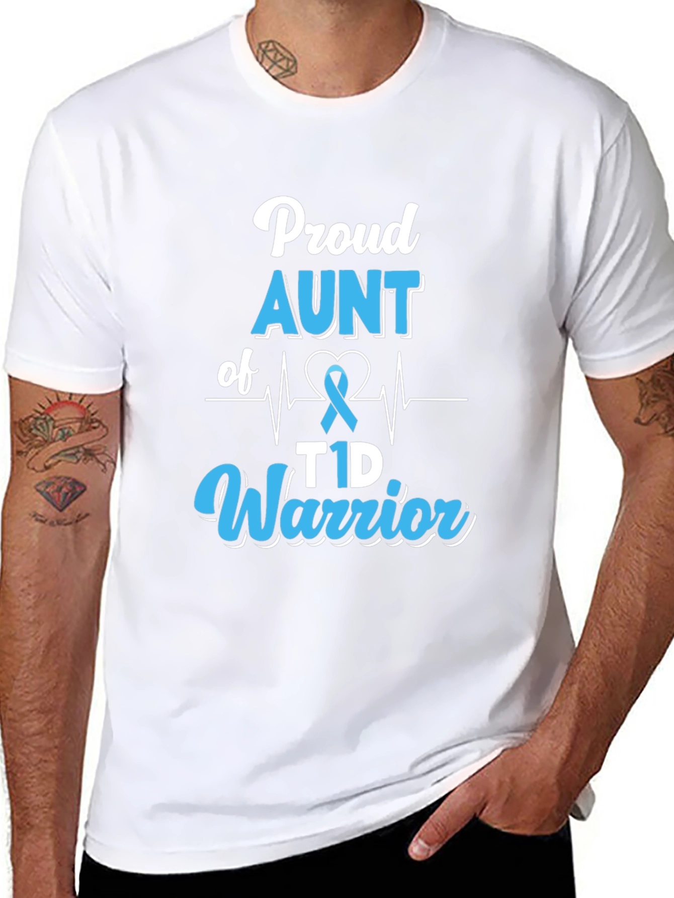 Proud Aunt of T1D Warrior T-Shirt