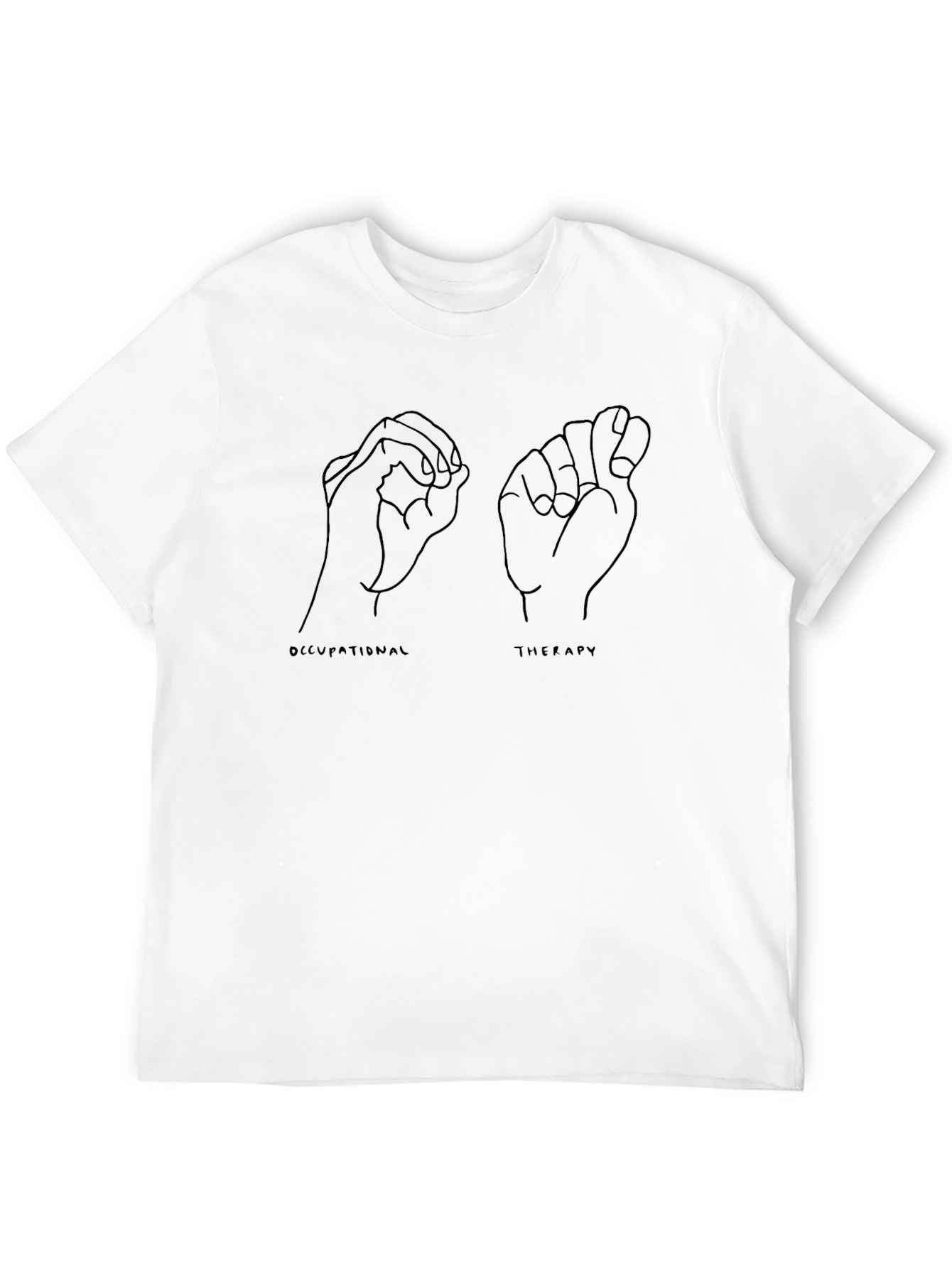 Occupational Therapy Sign Language Black T-Shirt