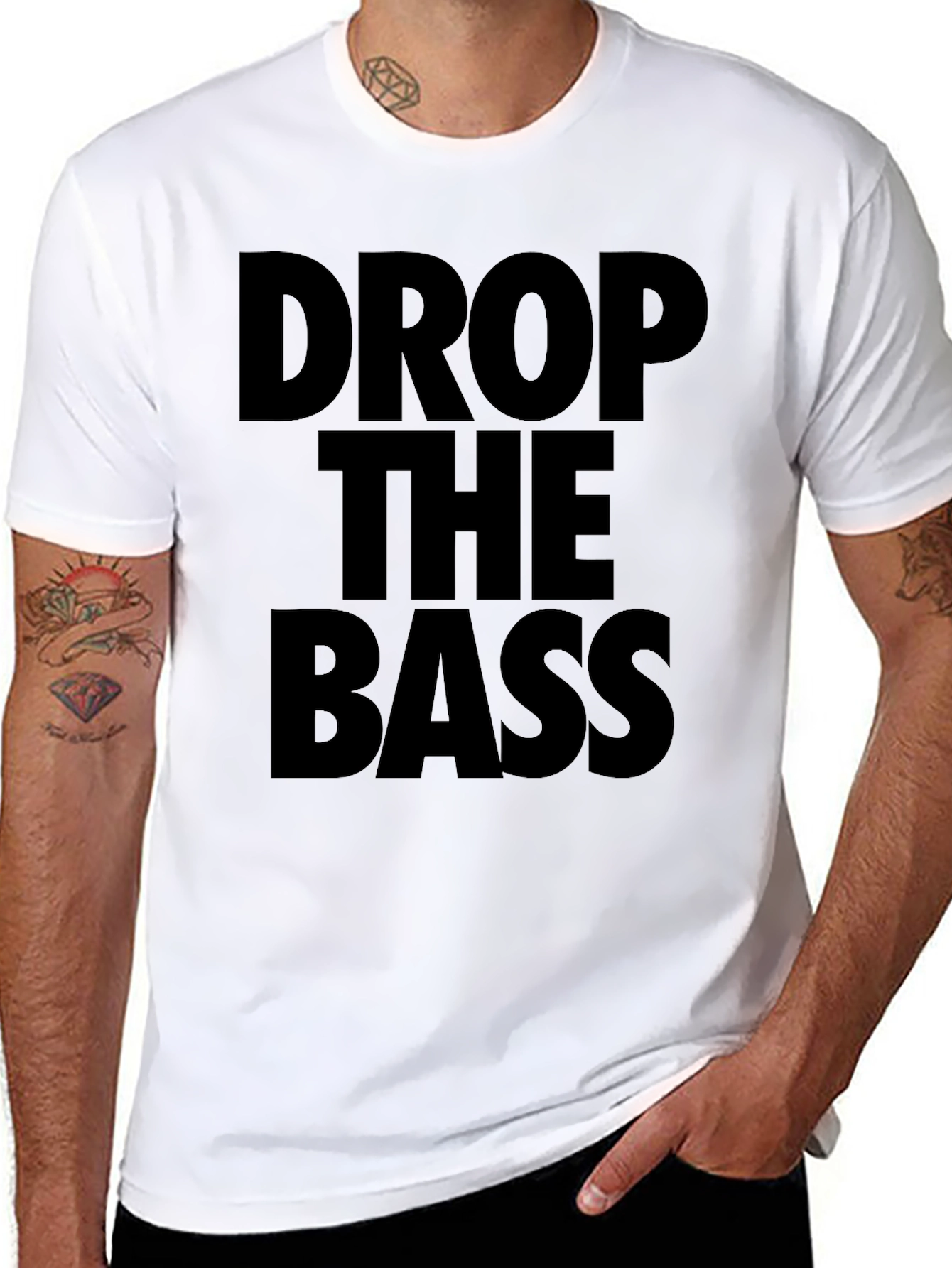 Drop the Bass Graphic Tee - Music Lovers T-Shirt