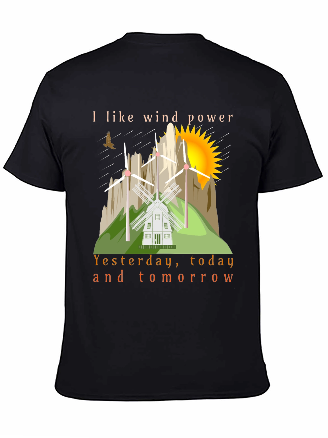 Wind Power T-Shirt - Eco Friendly Design