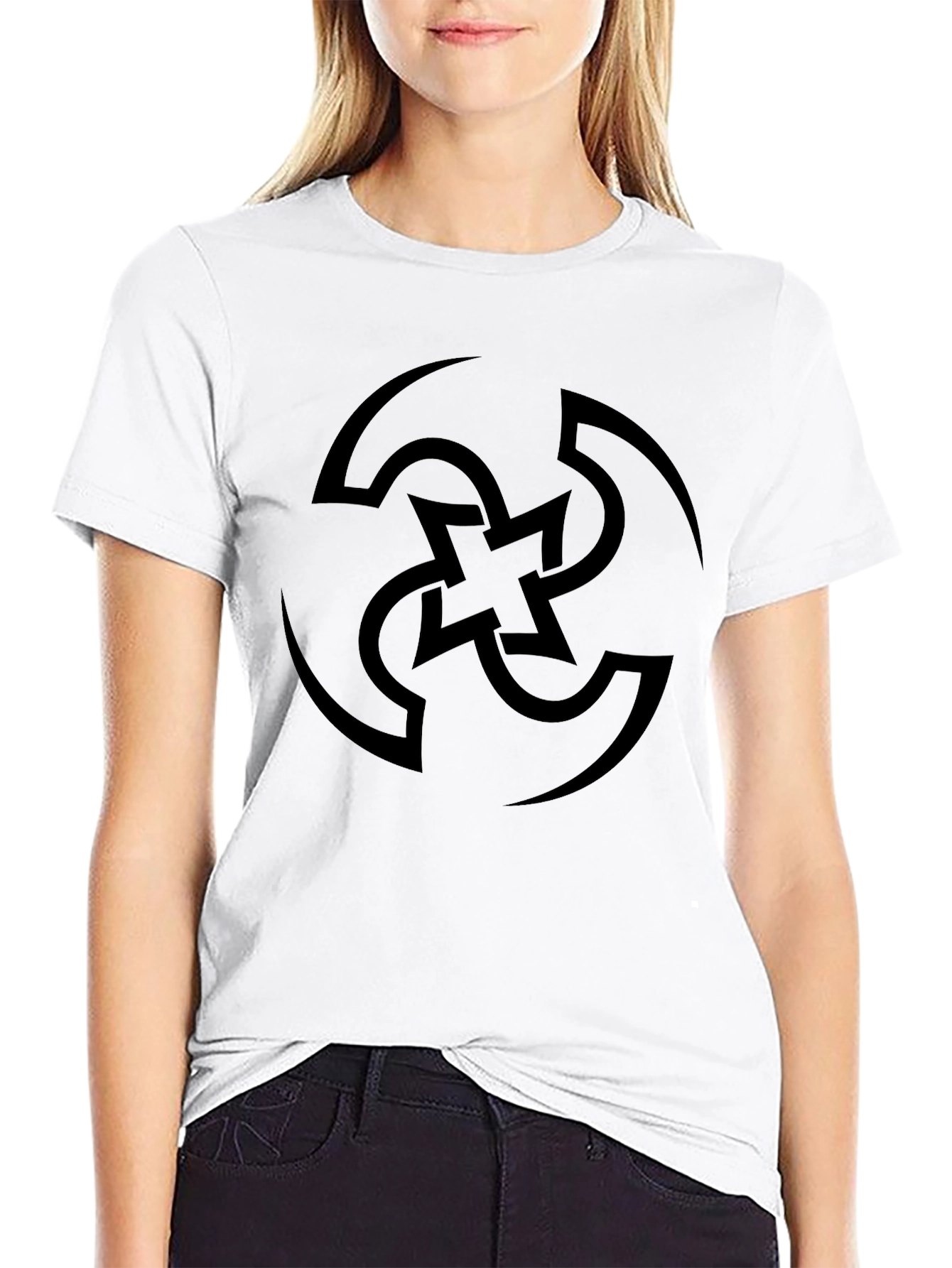 Swirl Graphic Tee - Mens Black Casual Shirt