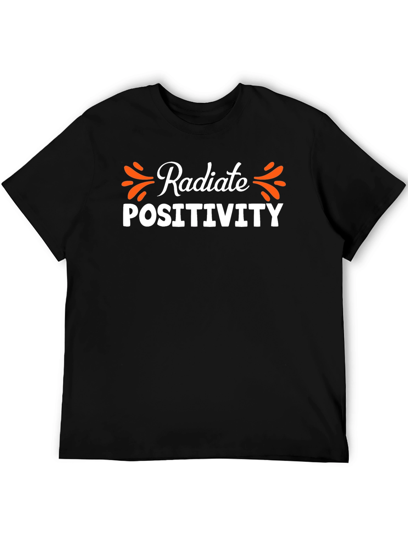 Radiate Positivity Black Graphic Tee