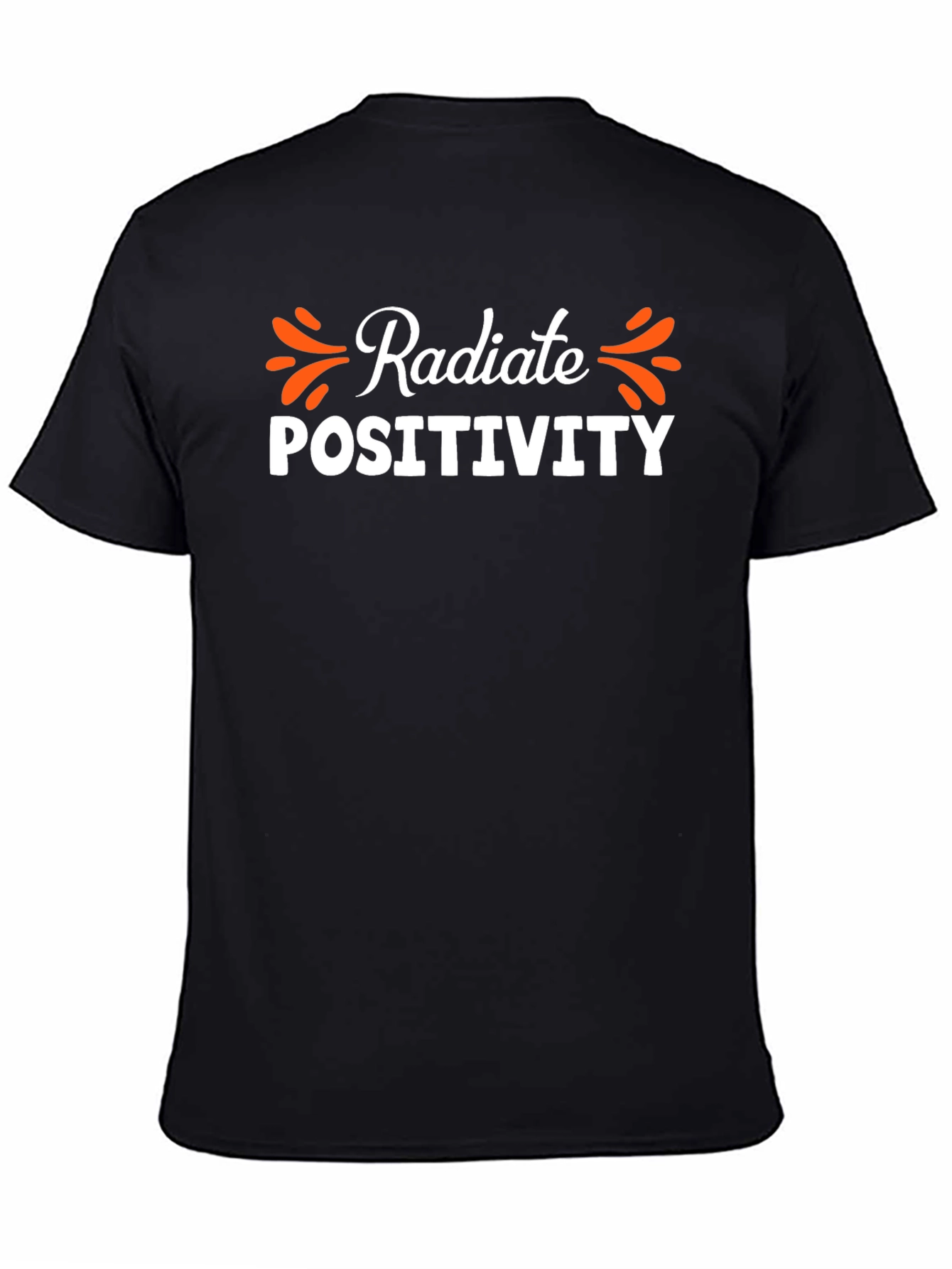 Radiate Positivity Black Graphic Tee