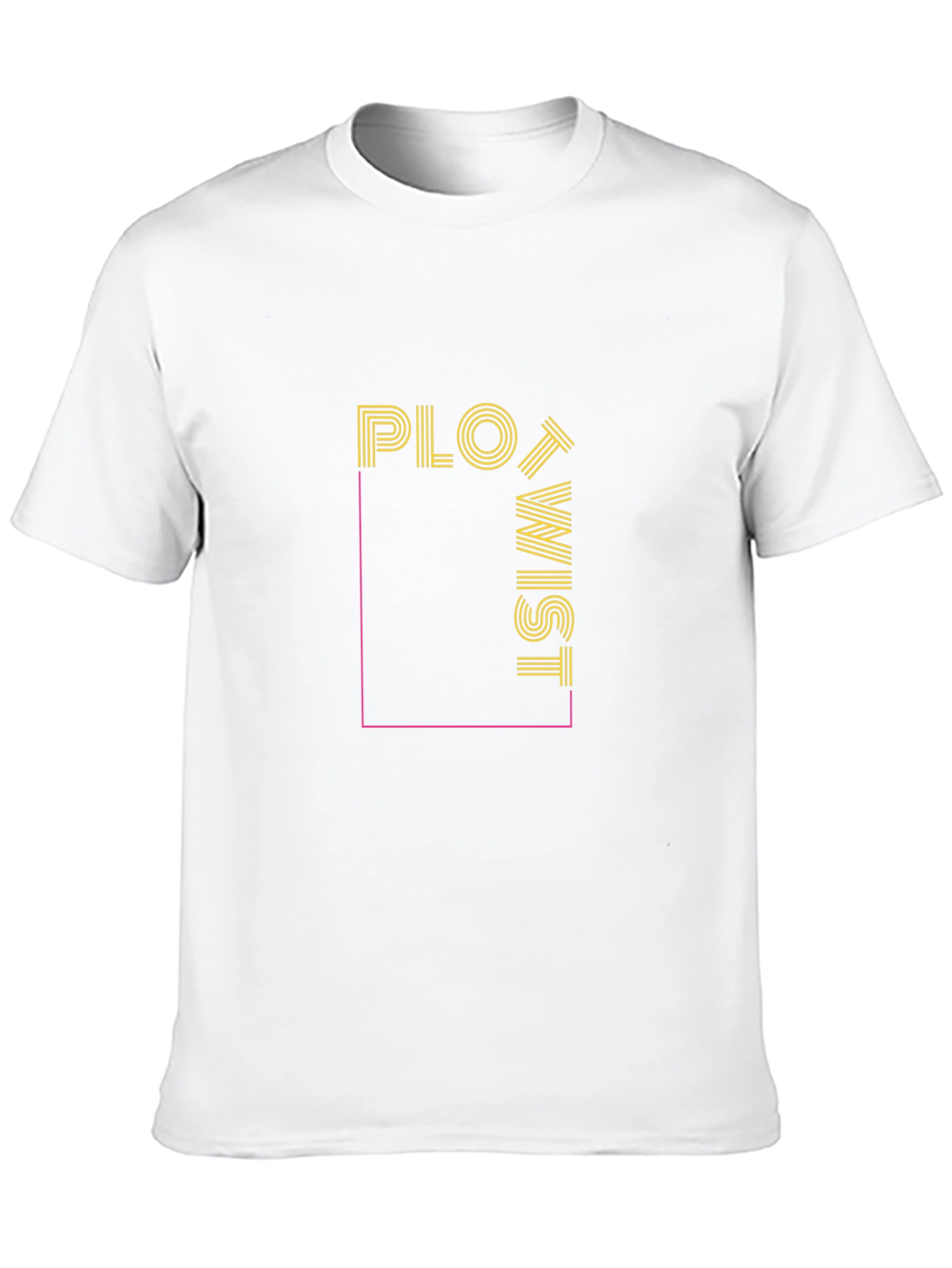 Plot Twist Graphic Tee - Trendy Novelty Design