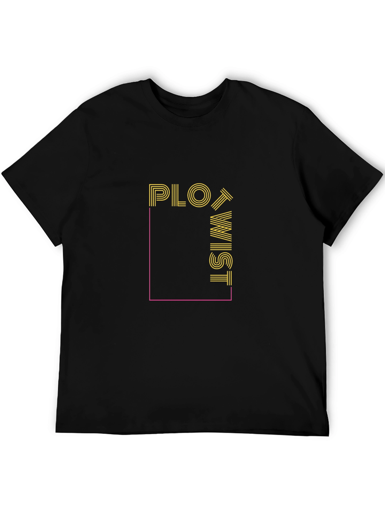 Plot Twist Graphic Tee - Trendy Novelty Design