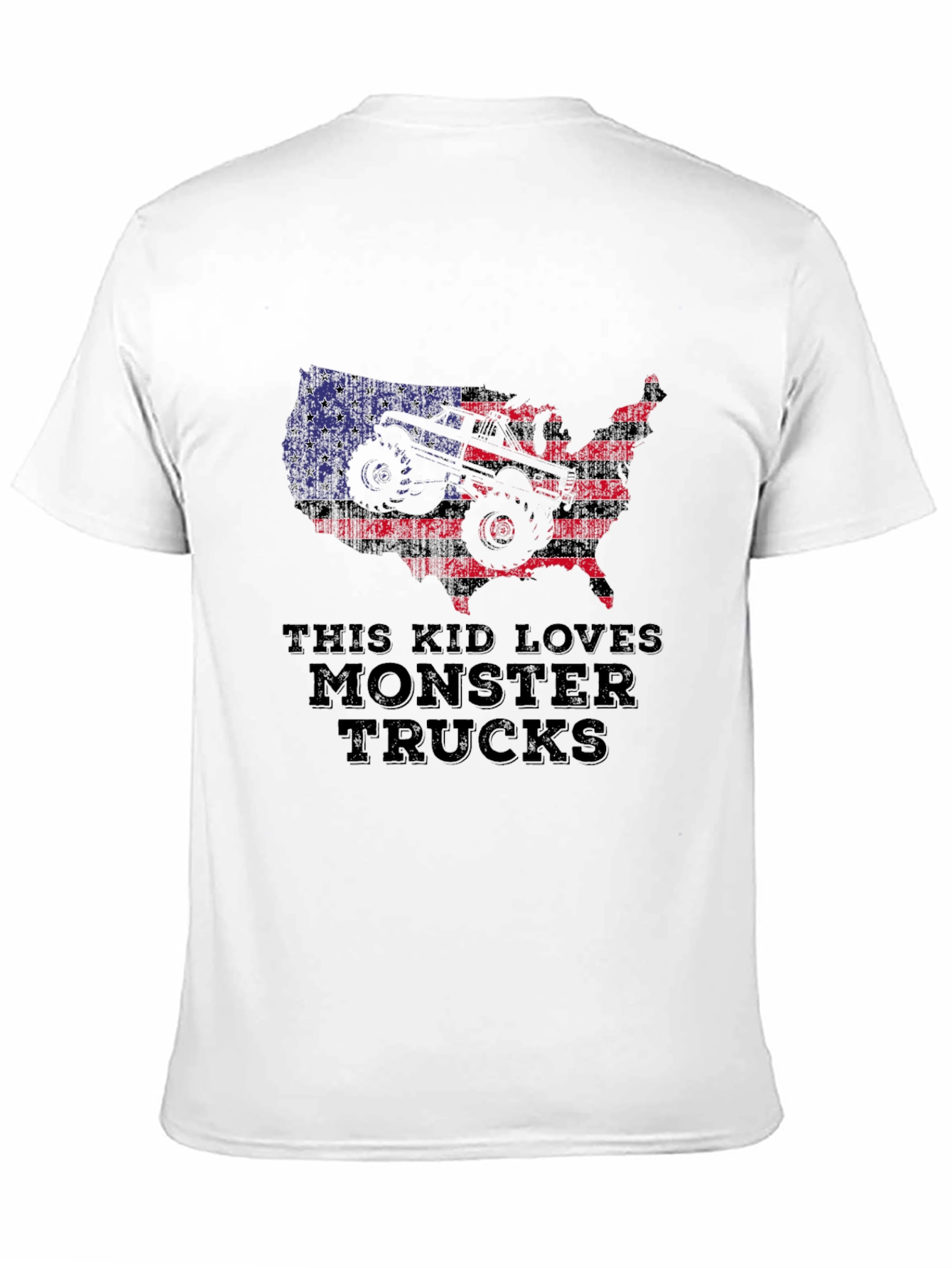 Monster Truck Lover T-Shirt - Patriotic USA Design