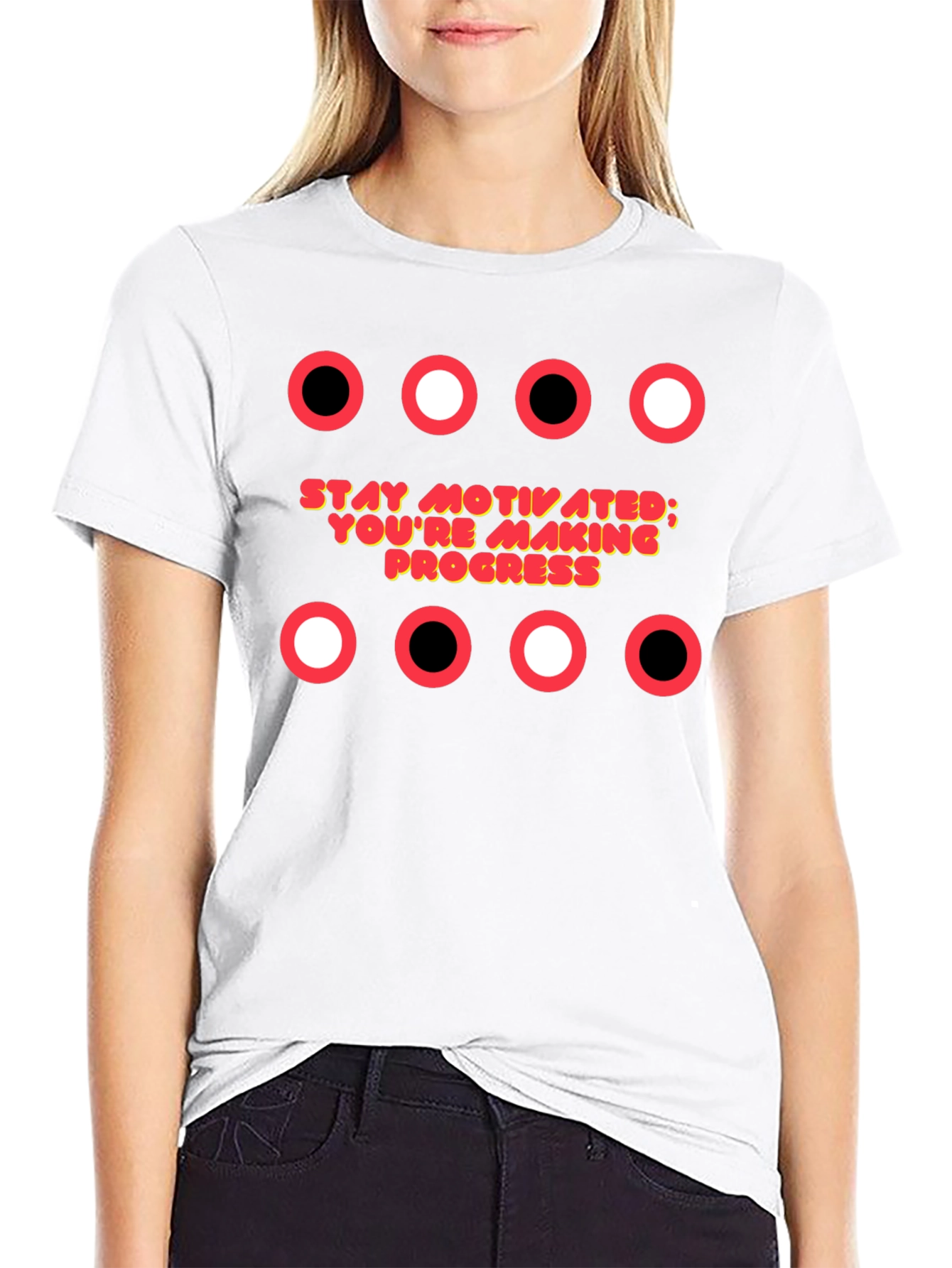 Motivational T-Shirt: Stay Motivated; Youre Making Progress