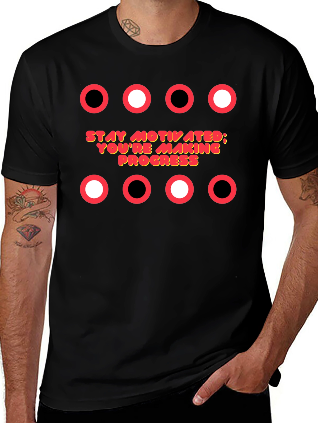 Motivational T-Shirt: Stay Motivated; Youre Making Progress
