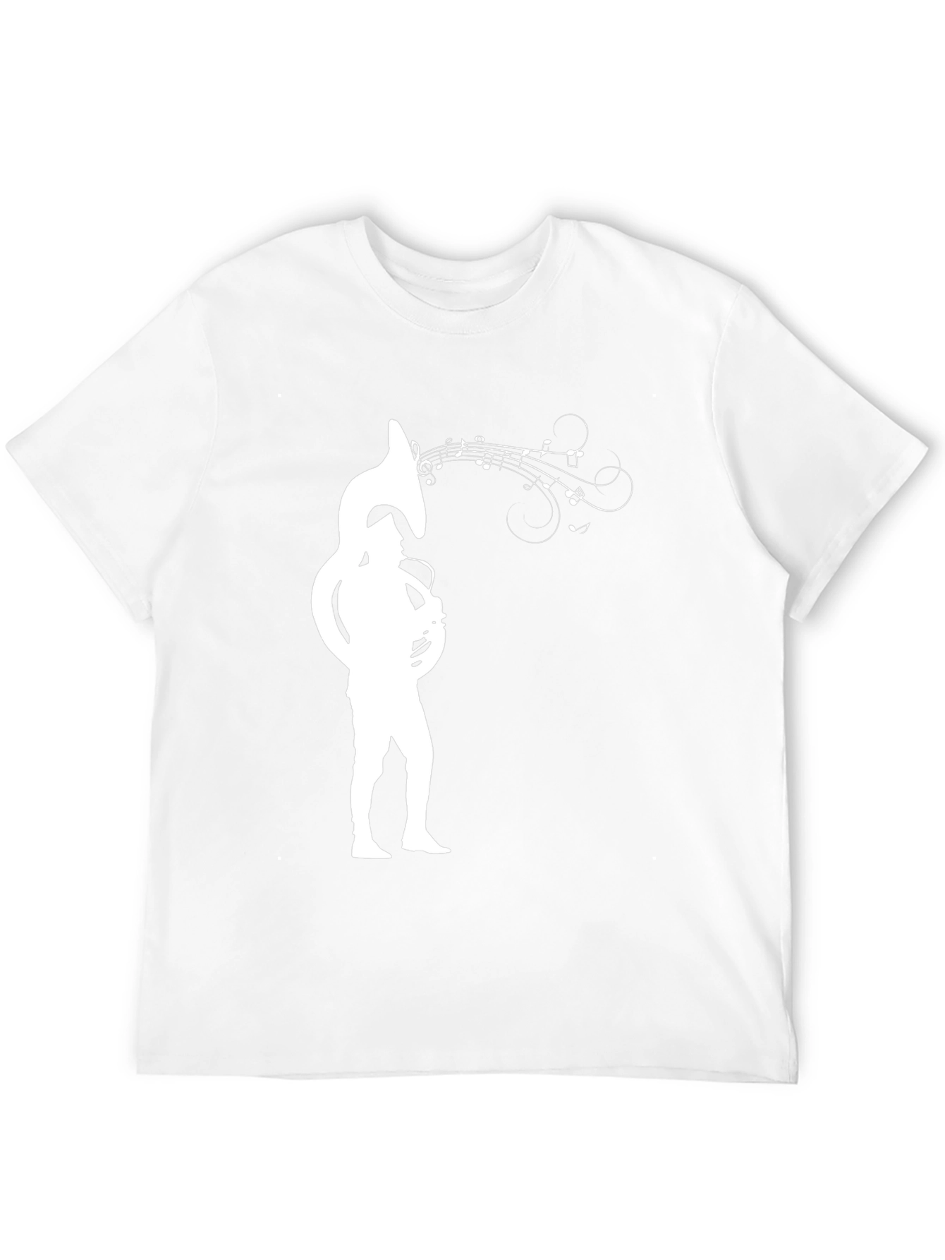Tuba Player Graphic Tee - Music Lover Shirt