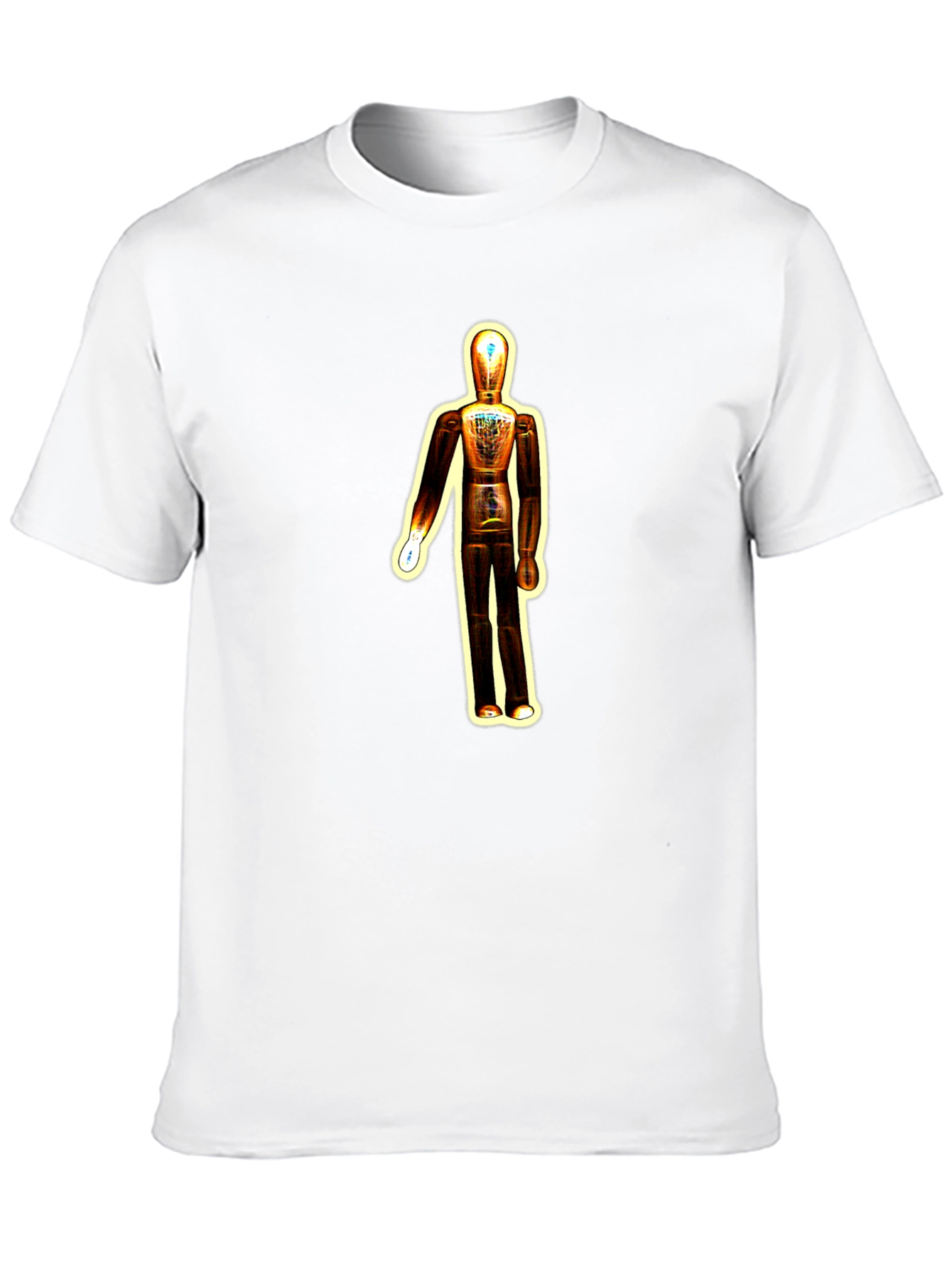 Cool Mannequin Graphic Tee - Black Cotton Blend