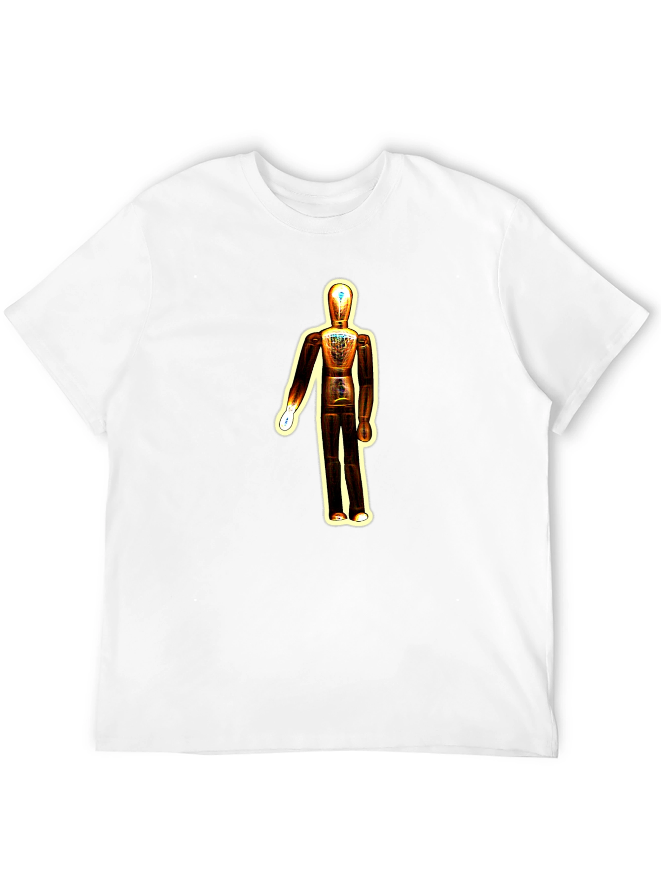 Cool Mannequin Graphic Tee - Black Cotton Blend