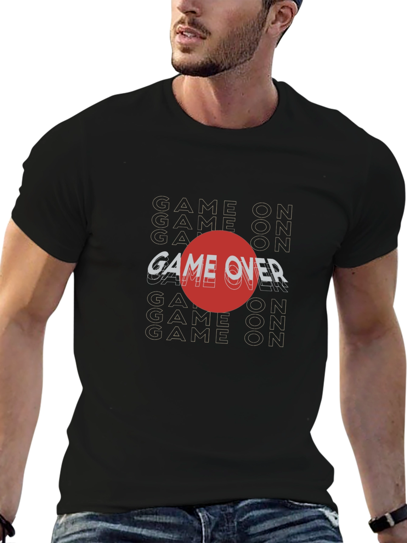 Game Over Graphic T-Shirt - Gamer Style Tee