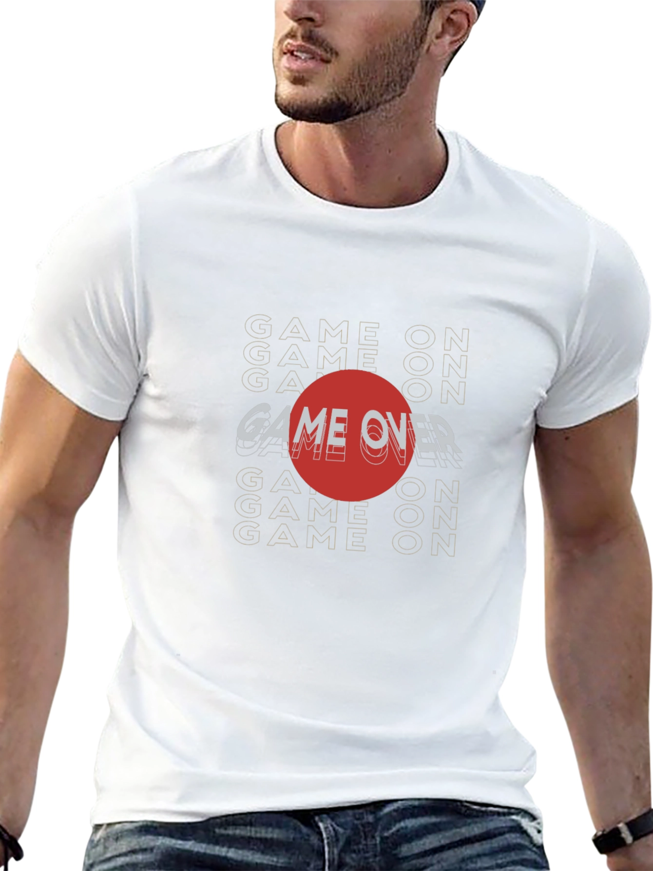Game Over Graphic T-Shirt - Gamer Style Tee