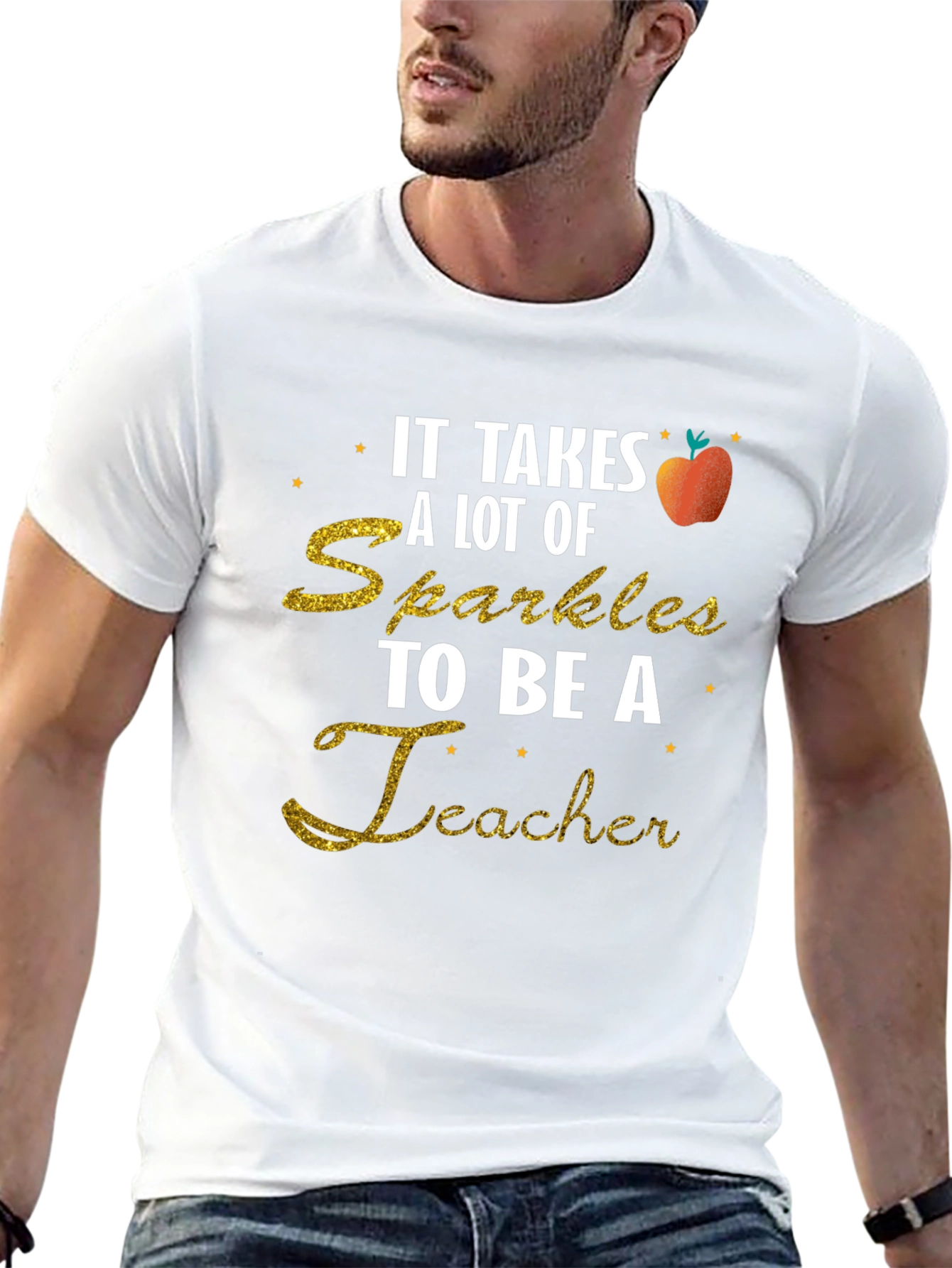 Sparkly Teacher T-Shirt: Takes A Lot Of Sparkles!