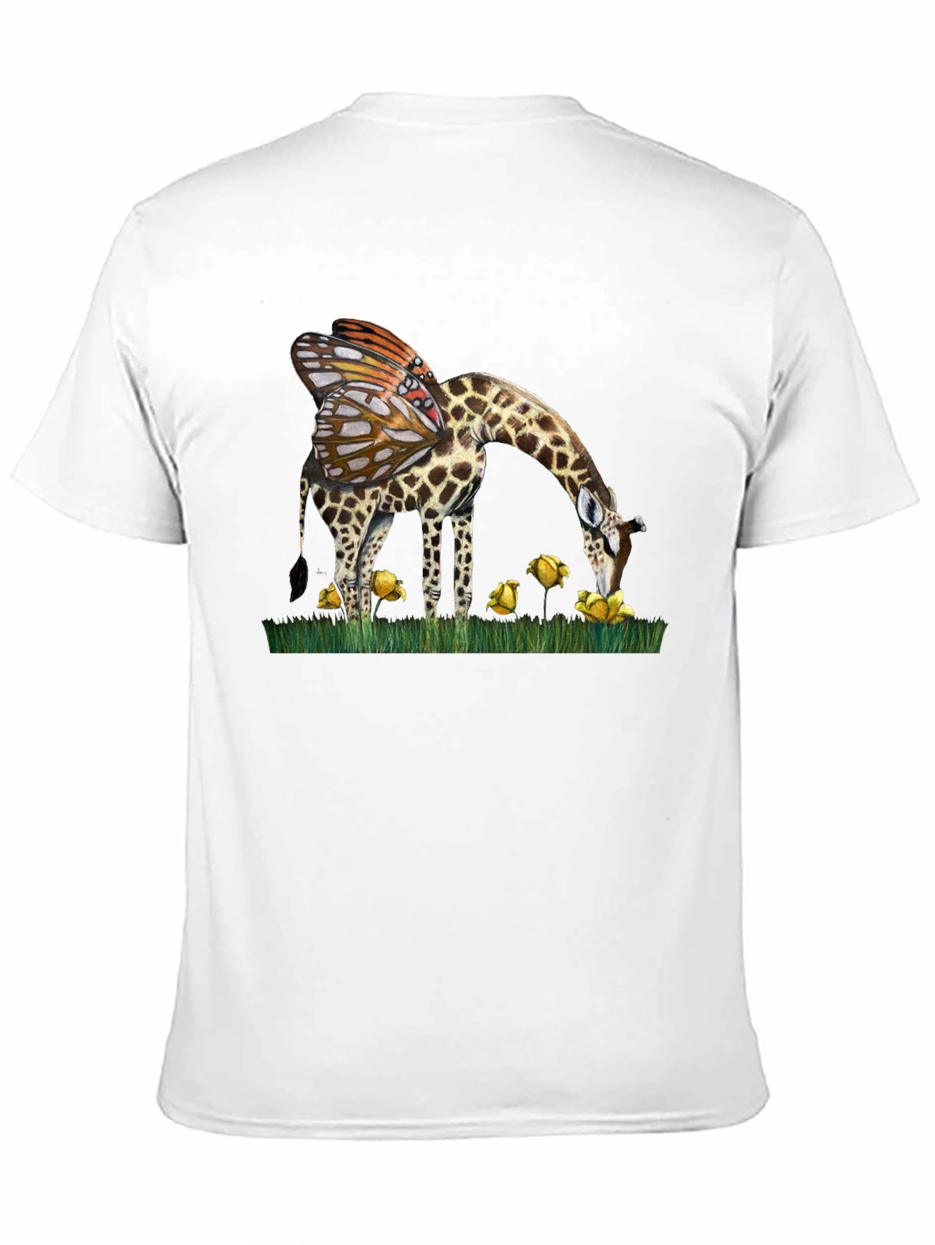 Giraffe Butterfly Wing T-Shirt