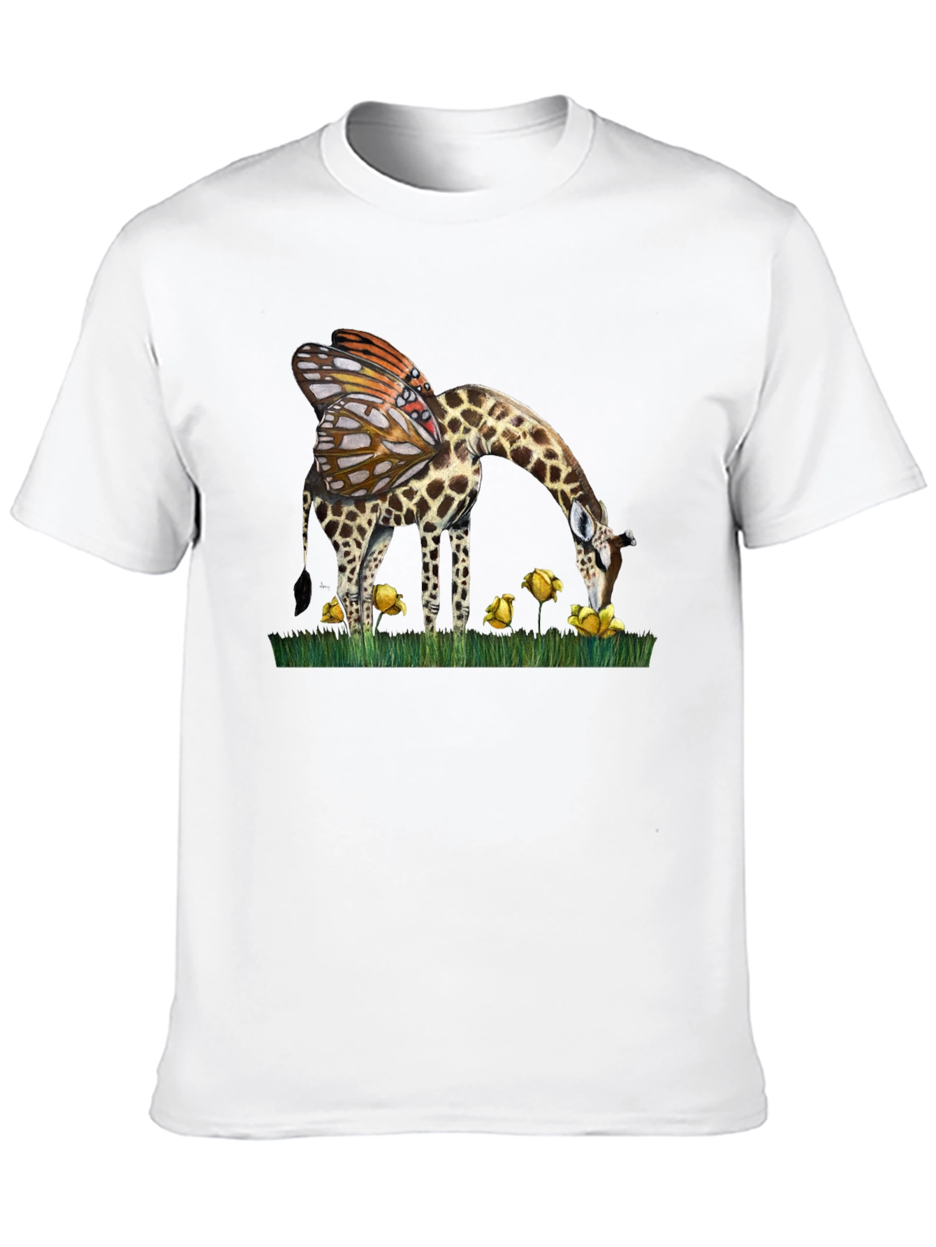 Giraffe Butterfly Wing T-Shirt