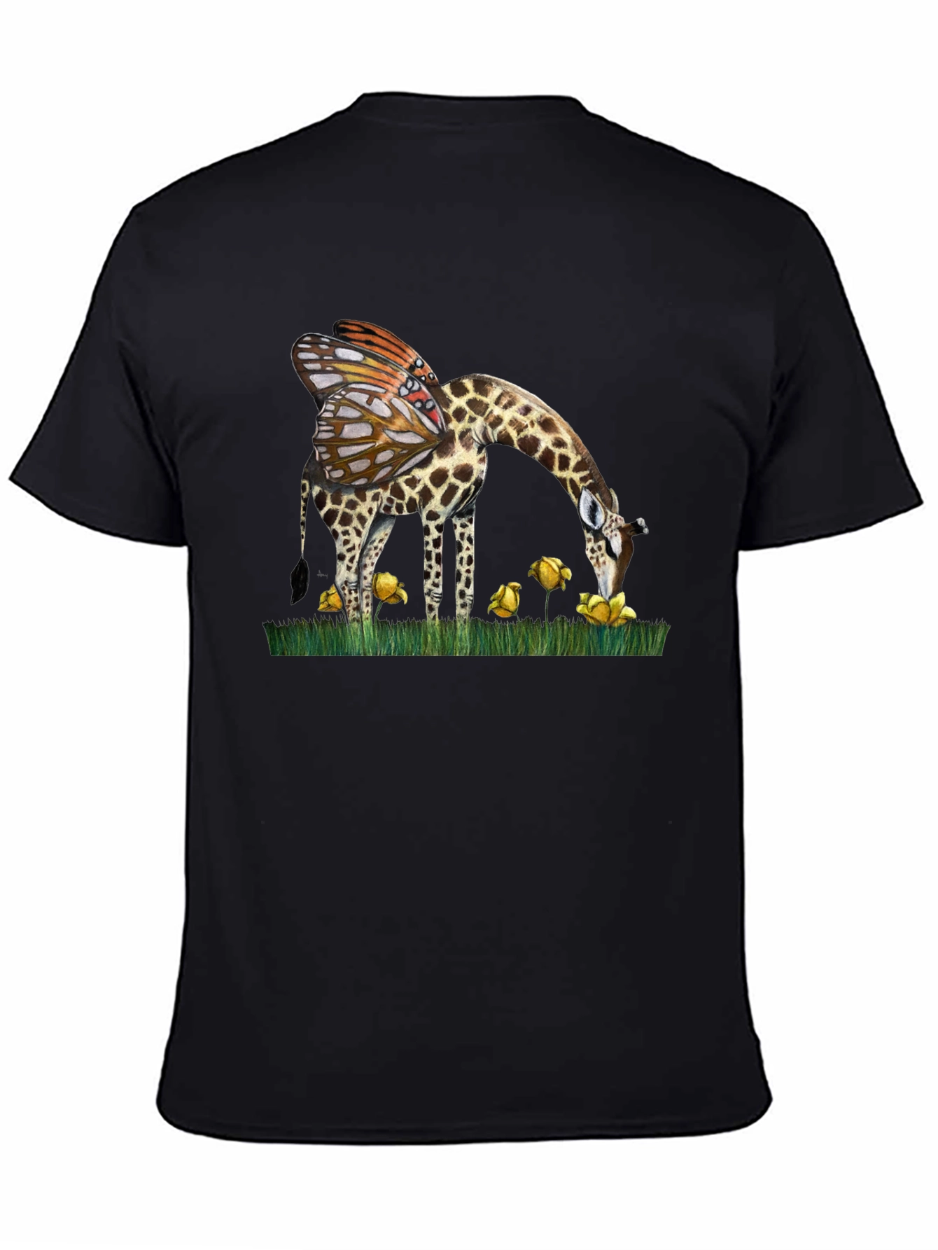Giraffe Butterfly Wing T-Shirt