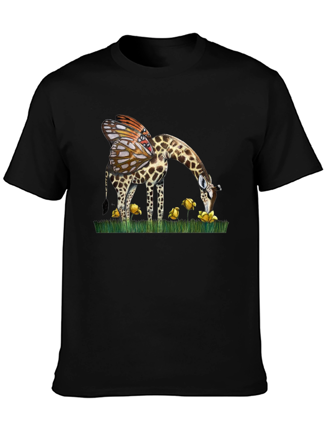 Giraffe Butterfly Wing T-Shirt