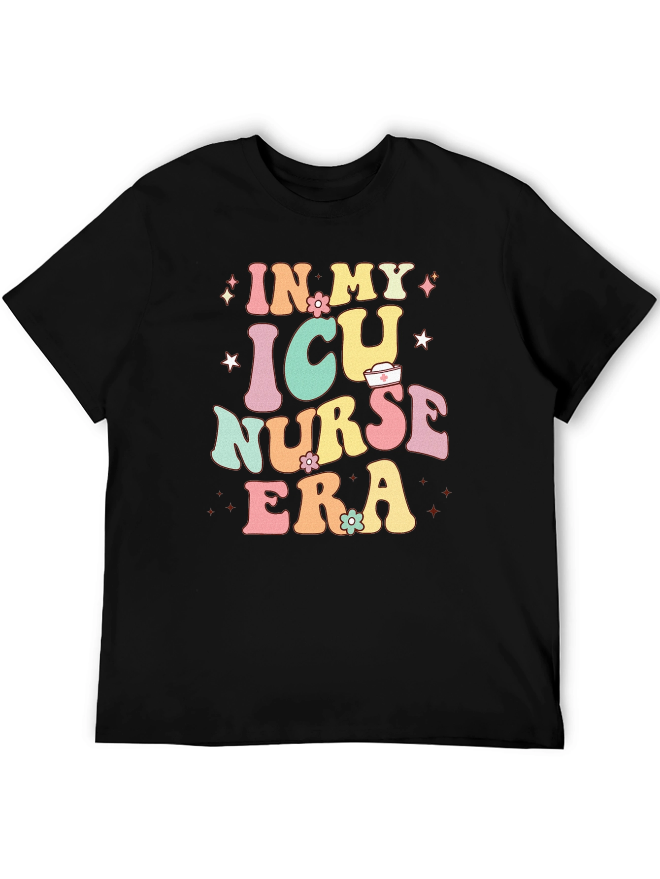 ICU Nurse Era Graphic Tee - Black