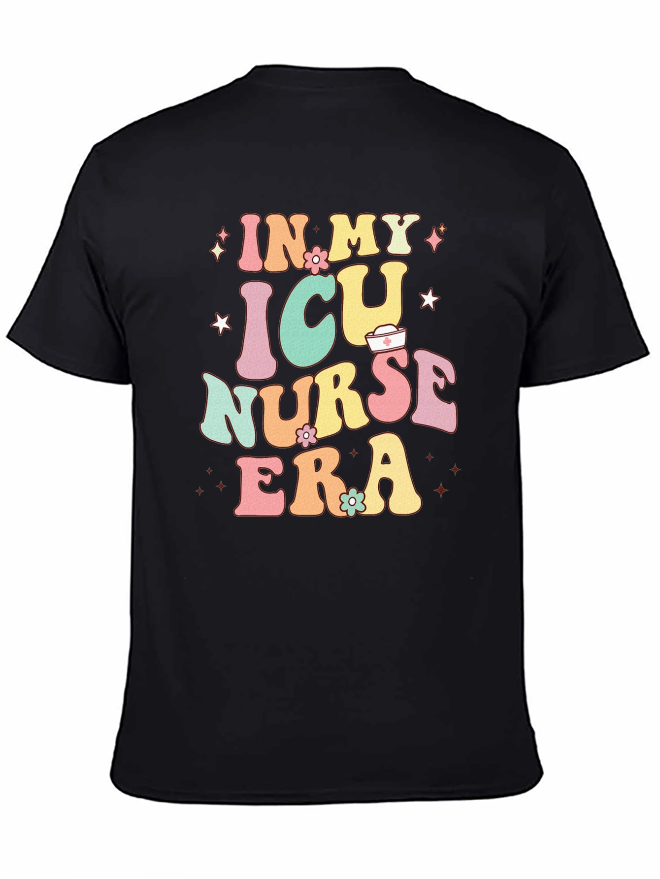 ICU Nurse Era Graphic Tee - Black