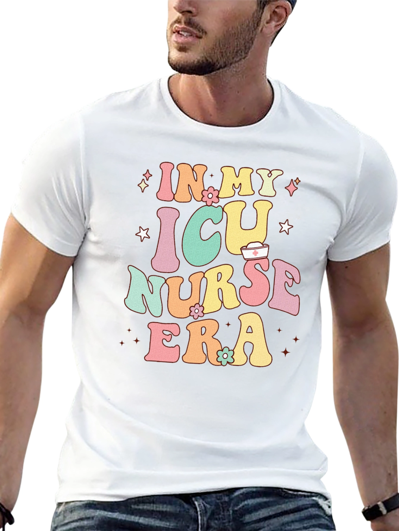 ICU Nurse Era Graphic Tee - Black