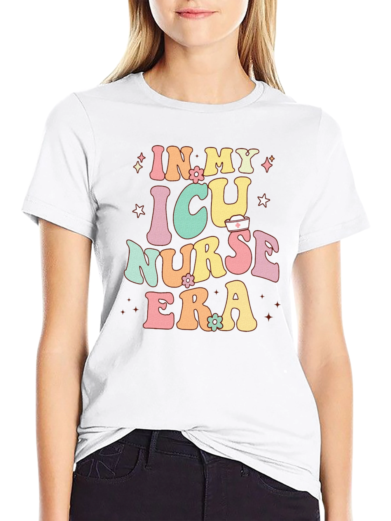 ICU Nurse Era Graphic Tee - Black