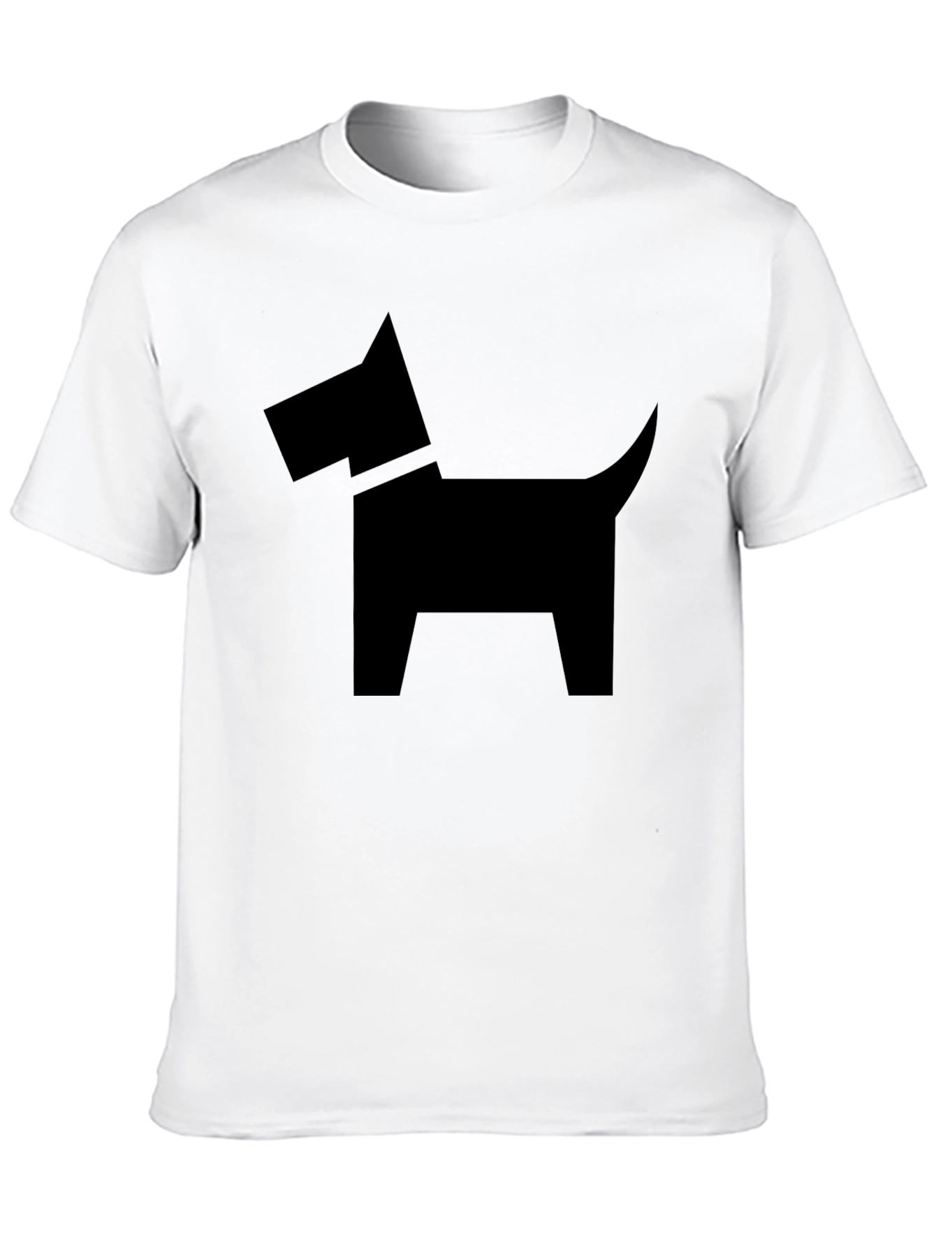 Minimalist Dog Graphic T-Shirt