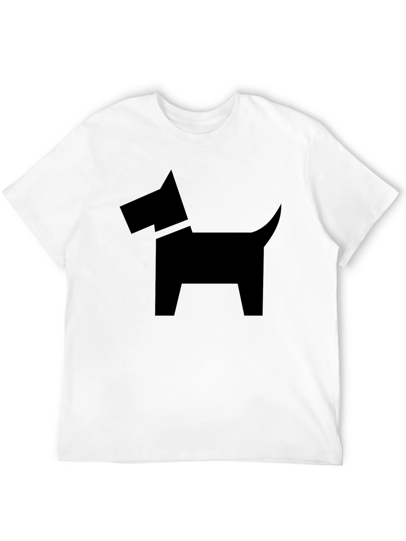 Minimalist Dog Graphic T-Shirt