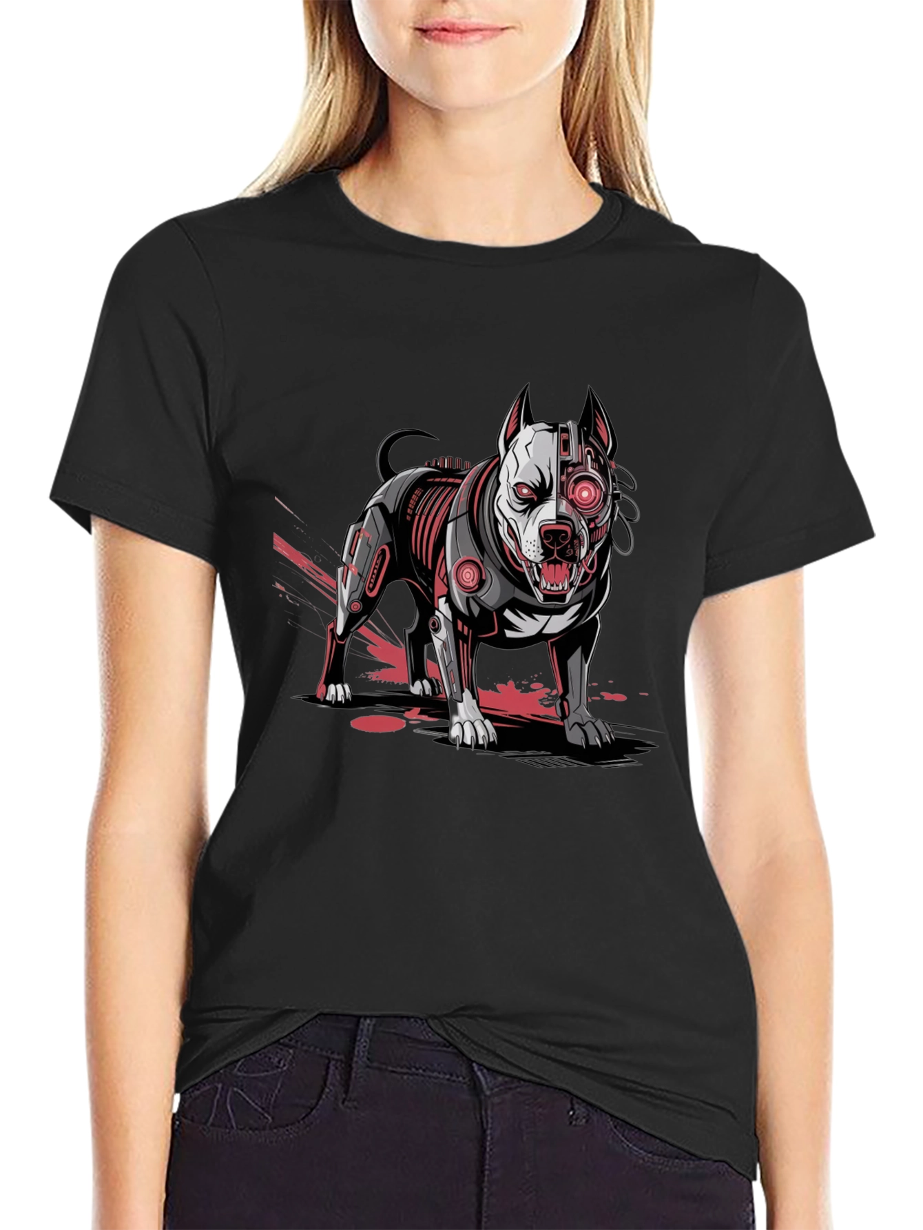 Cybernetic Pitbull Graphic Tee