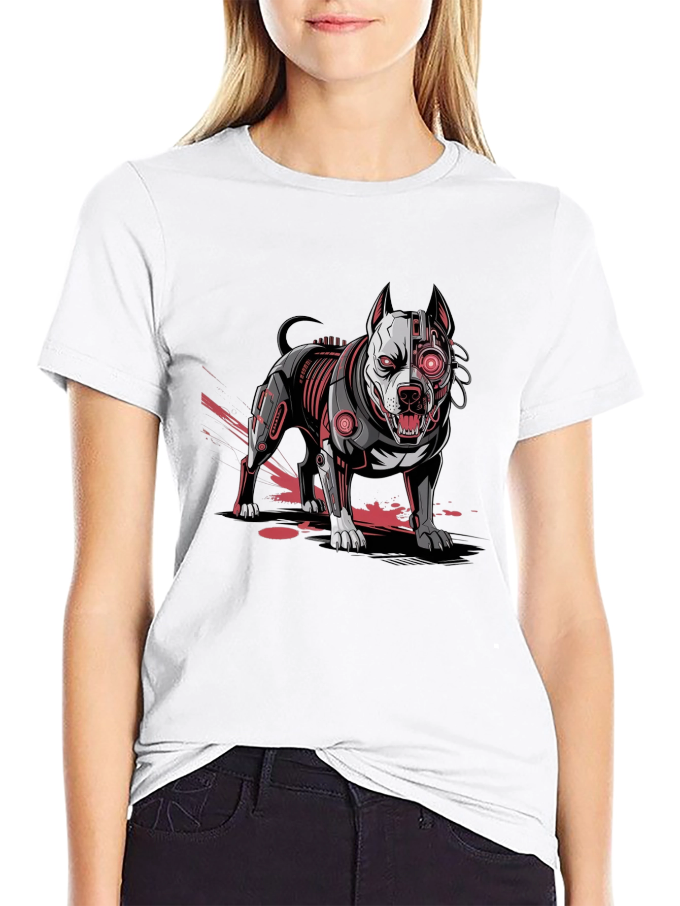 Cybernetic Pitbull Graphic Tee