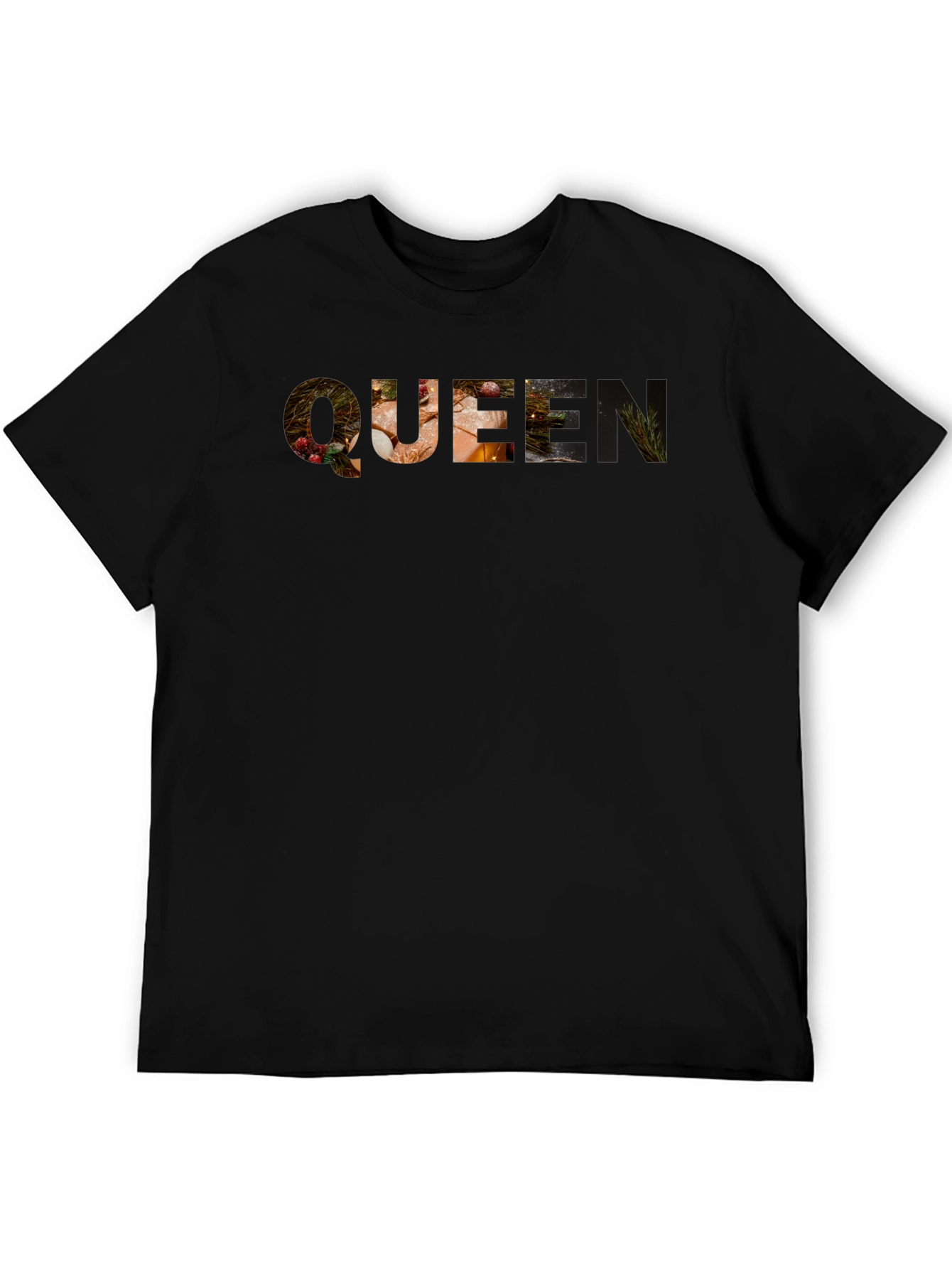 Queen Graphic Print Black T-Shirt