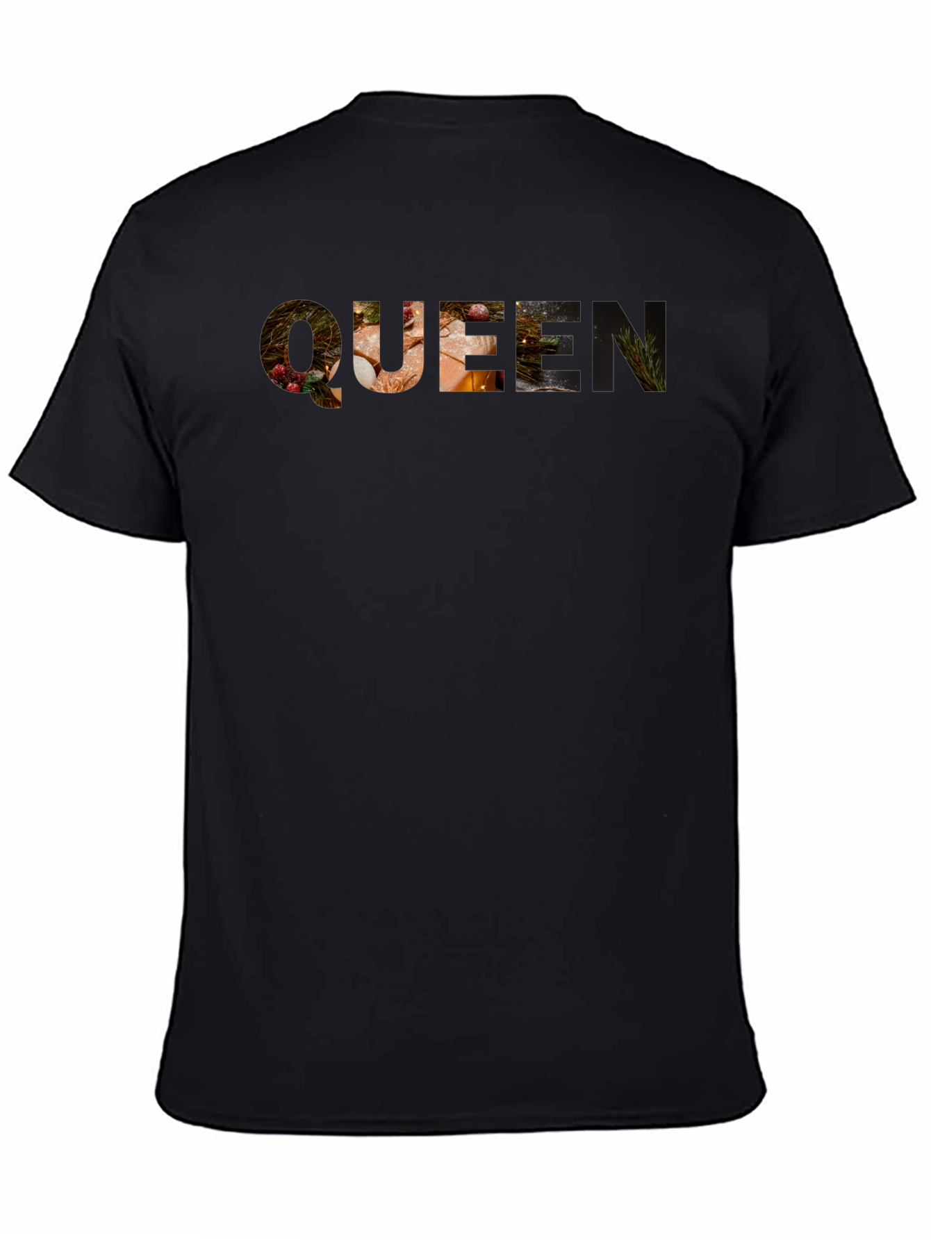 Queen Graphic Print Black T-Shirt