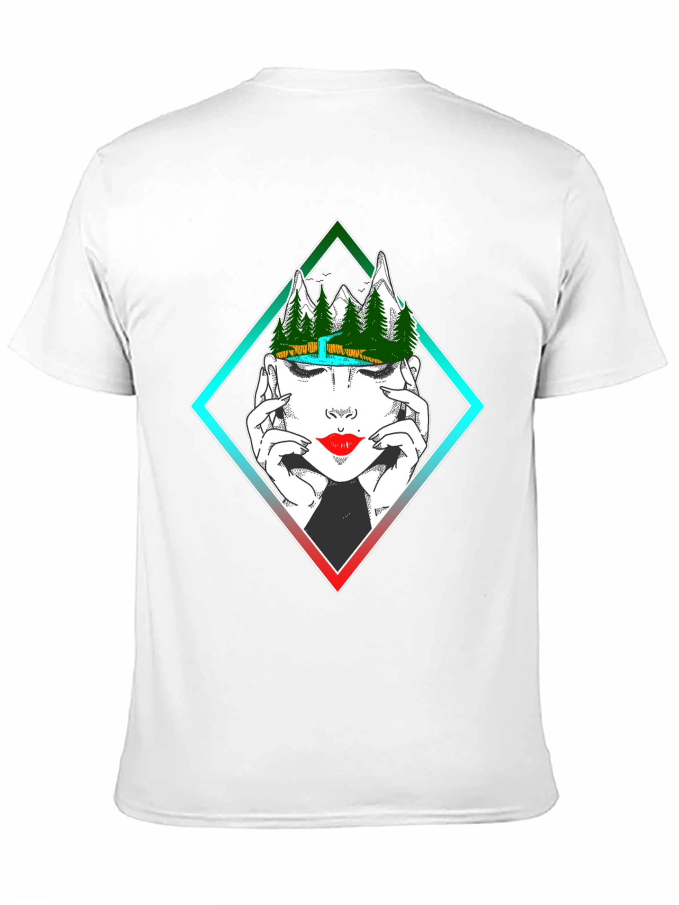 Geometric Nature Mindset Graphic T-Shirt