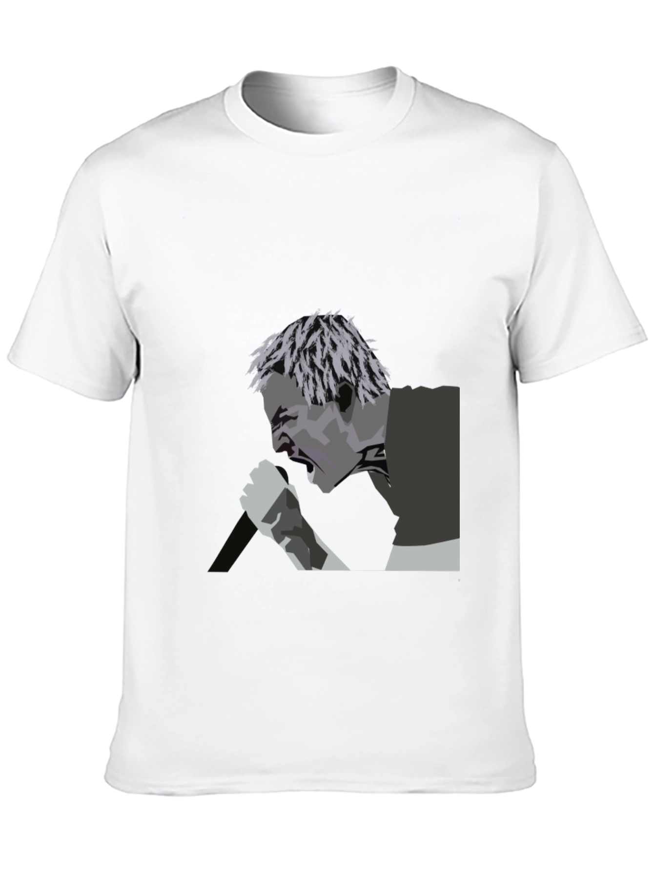 Graphic T-Shirt: Angry Singer Design