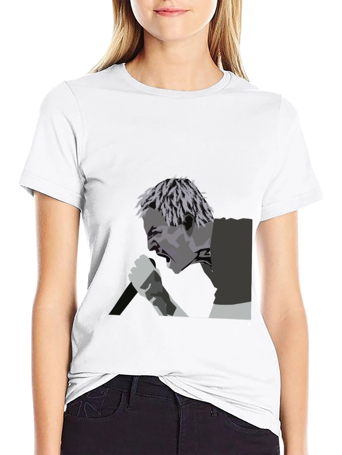 Graphic T-Shirt: Angry Singer Design