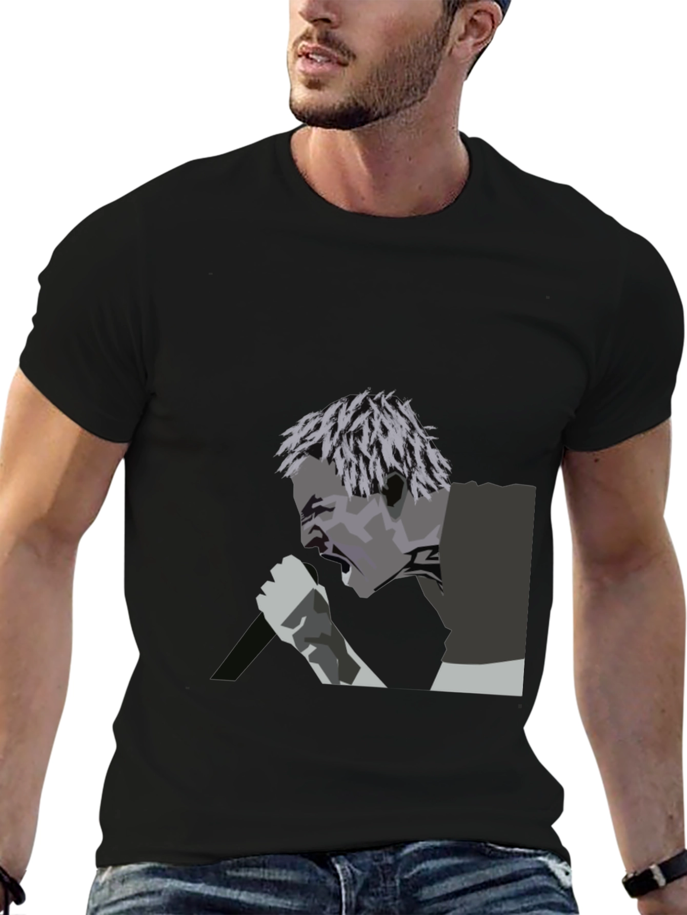 Graphic T-Shirt: Angry Singer Design