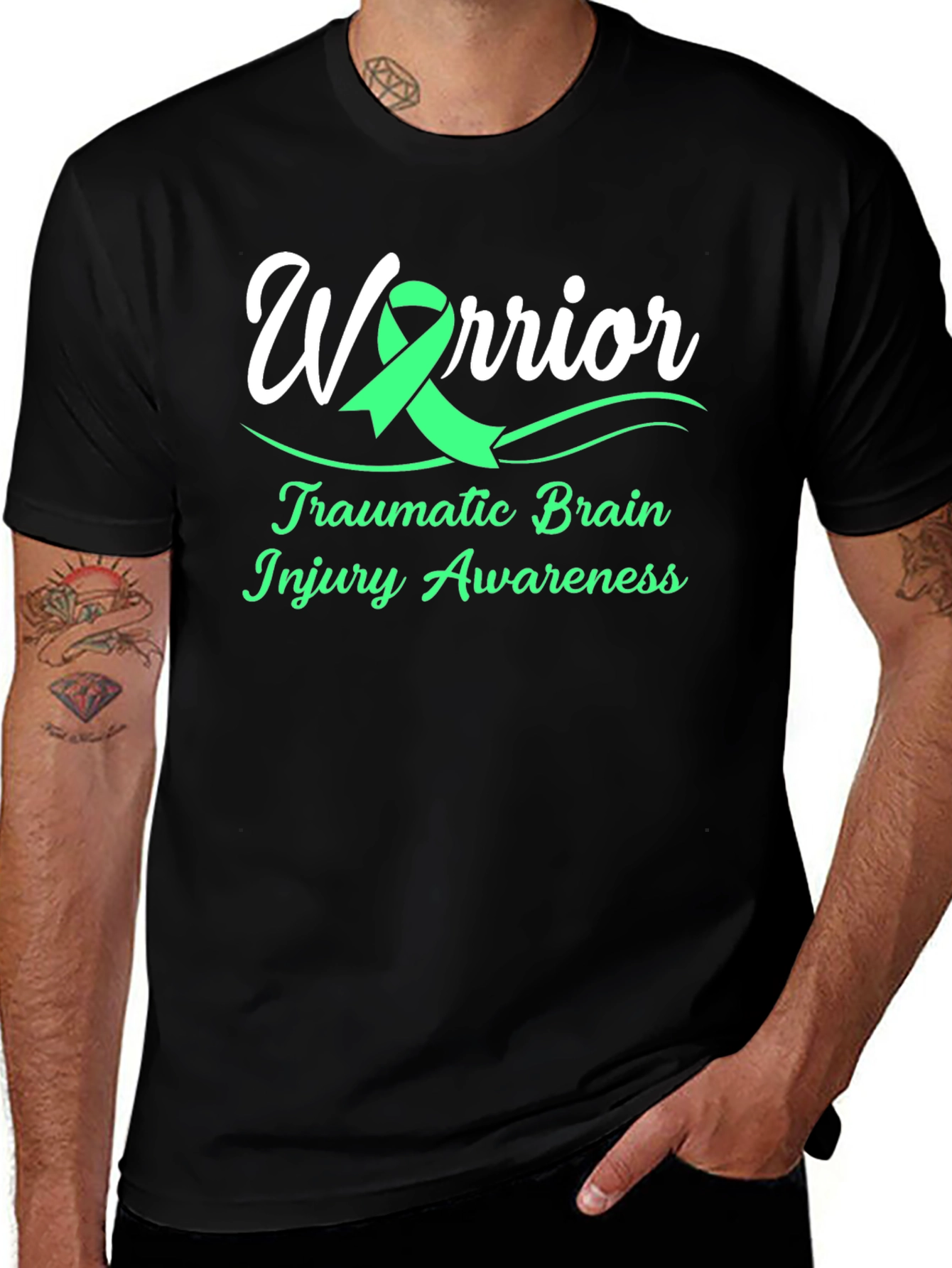 Warrior Traumatic Brain Injury Awareness T-Shirt