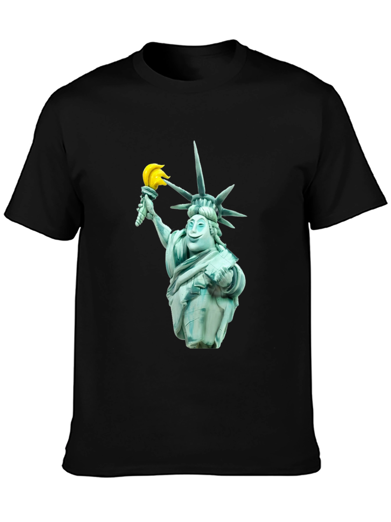 Liberty Cartoon Graphic Tee - Black