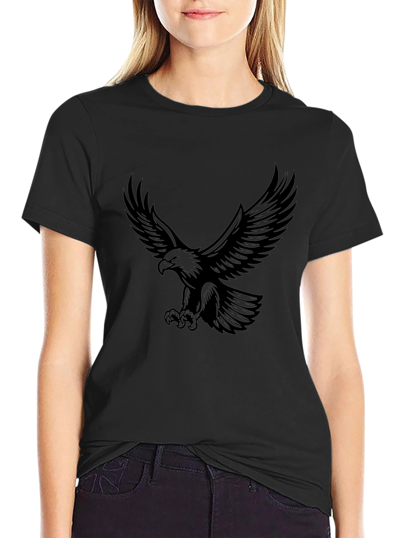 Black Eagle Graphic Tee - Mens Style