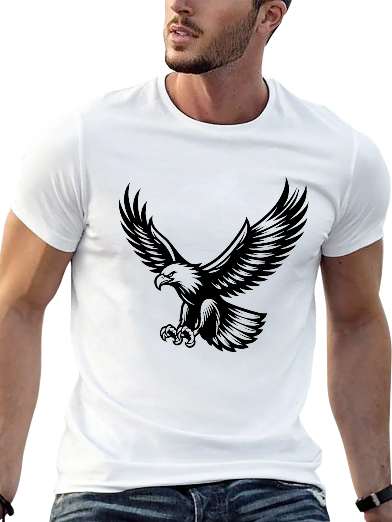 Black Eagle Graphic Tee - Mens Style
